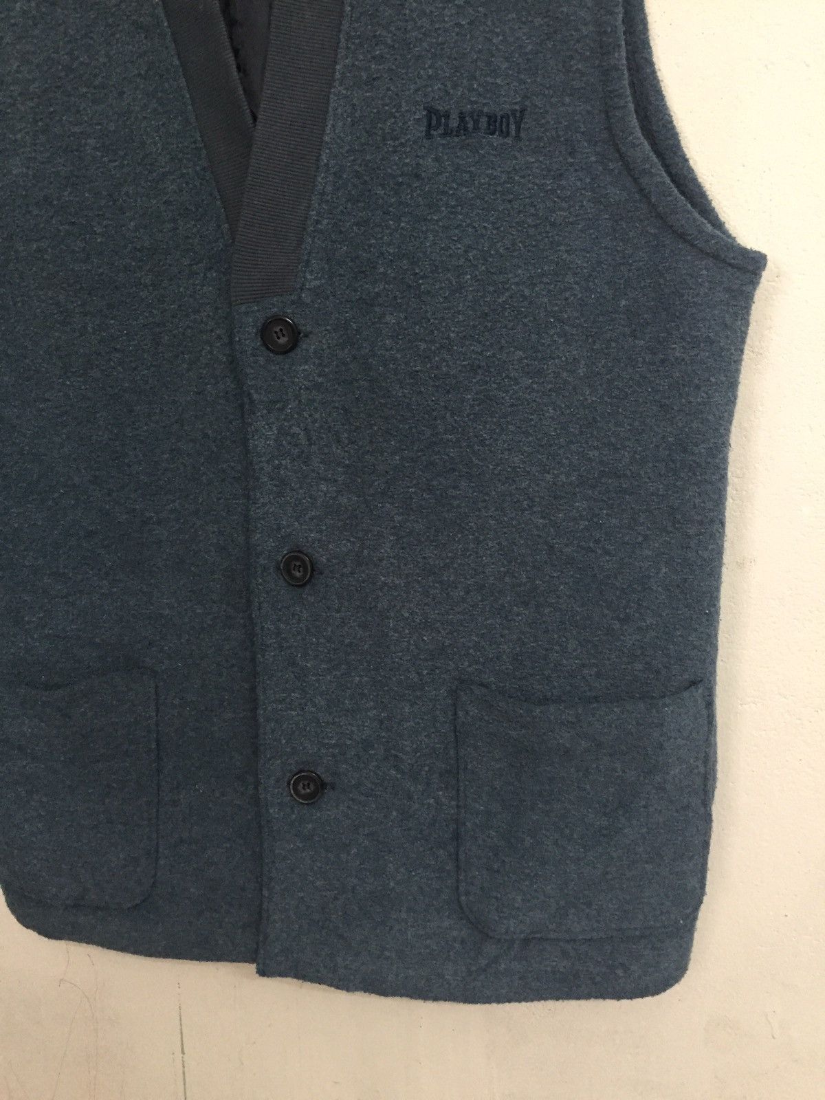 Playboy Playboy Sleeveles Cardigan/Vest Size US L / EU 52-54 / 3 - 3 Thumbnail