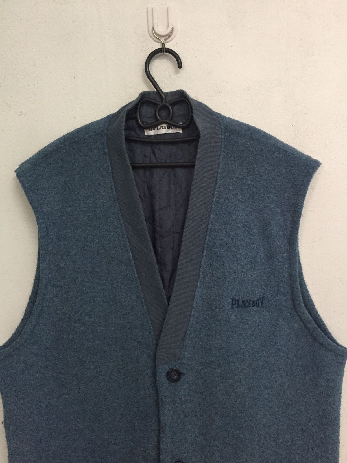 Playboy Playboy Sleeveles Cardigan/Vest Size US L / EU 52-54 / 3 - 2 Thumbnail