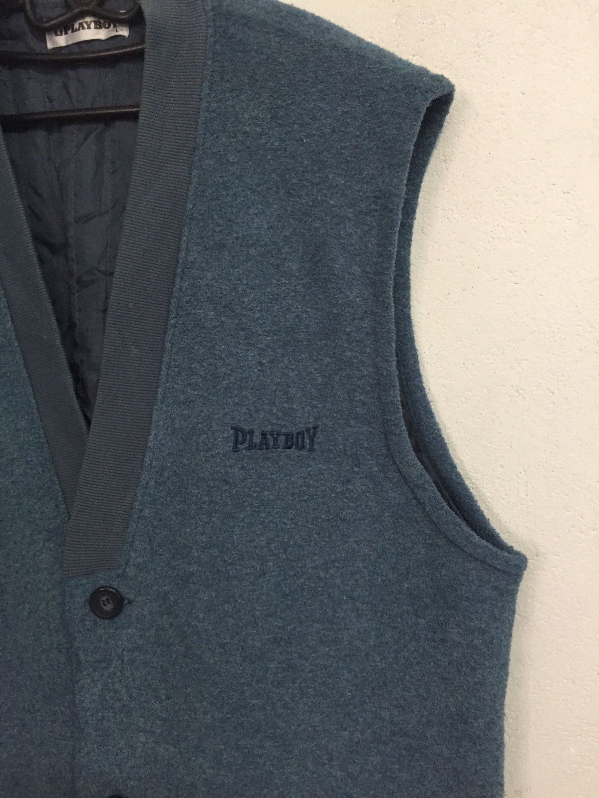 Playboy Playboy Sleeveles Cardigan/Vest Size US L / EU 52-54 / 3 - 4 Thumbnail