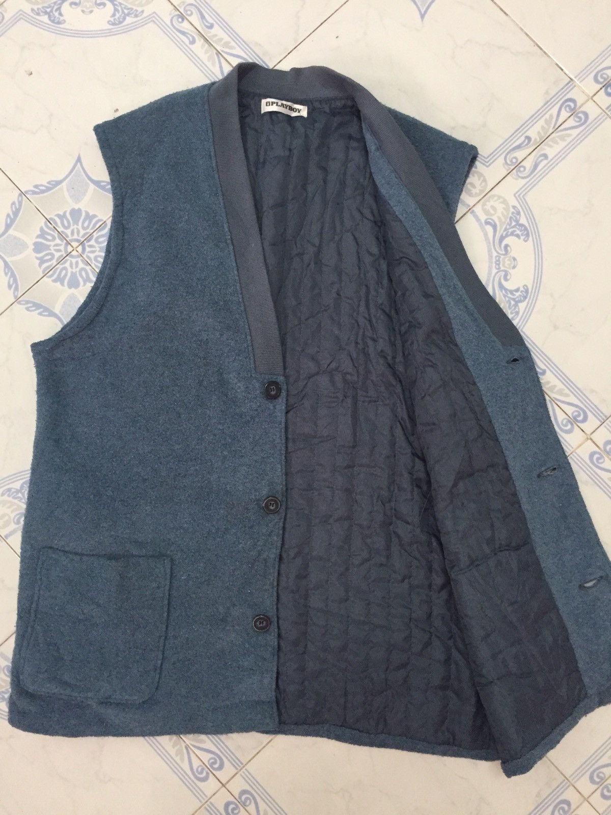 Playboy Playboy Sleeveles Cardigan/Vest Size US L / EU 52-54 / 3 - 12 Thumbnail