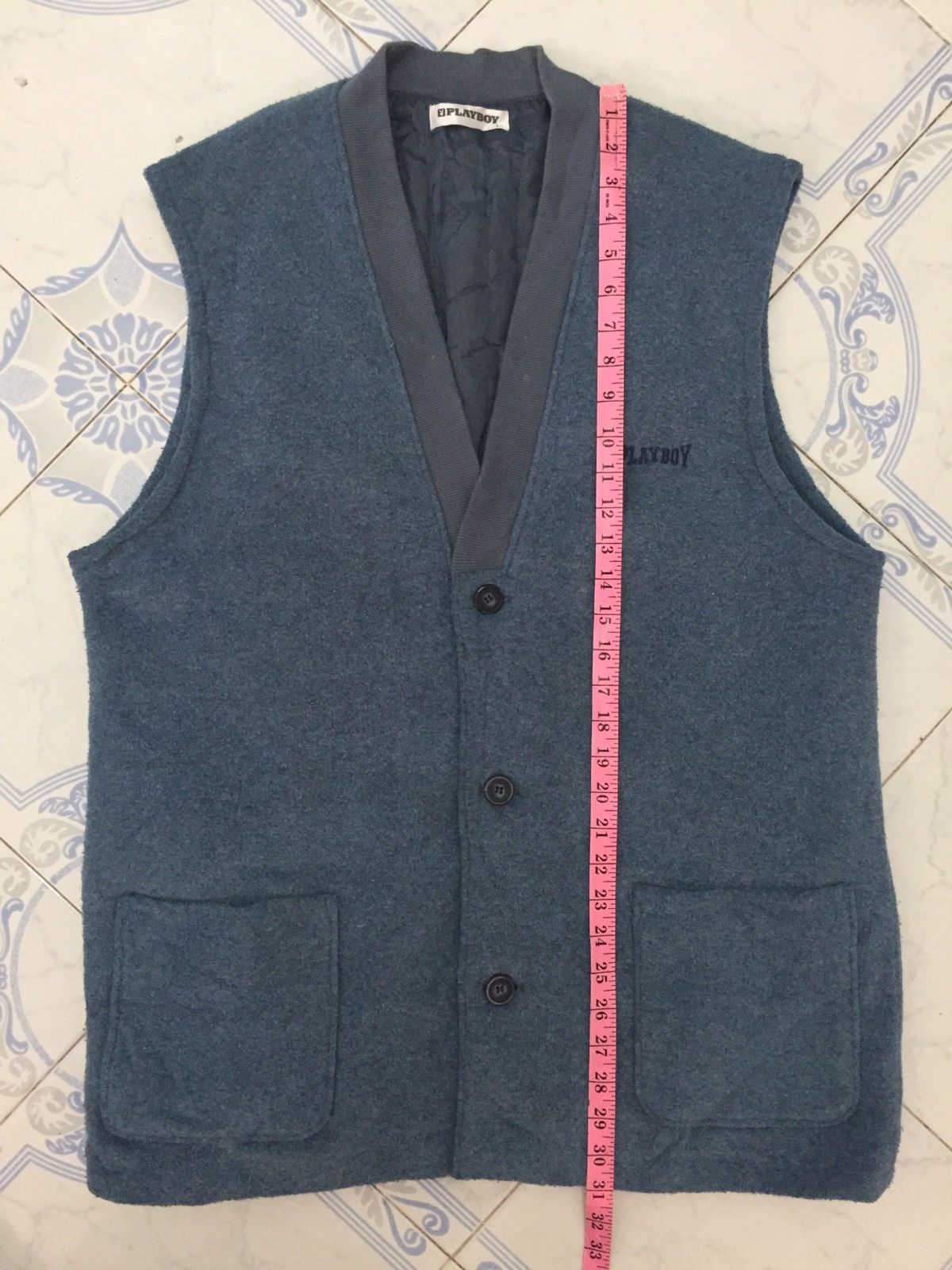 Playboy Playboy Sleeveles Cardigan/Vest Size US L / EU 52-54 / 3 - 18 Thumbnail