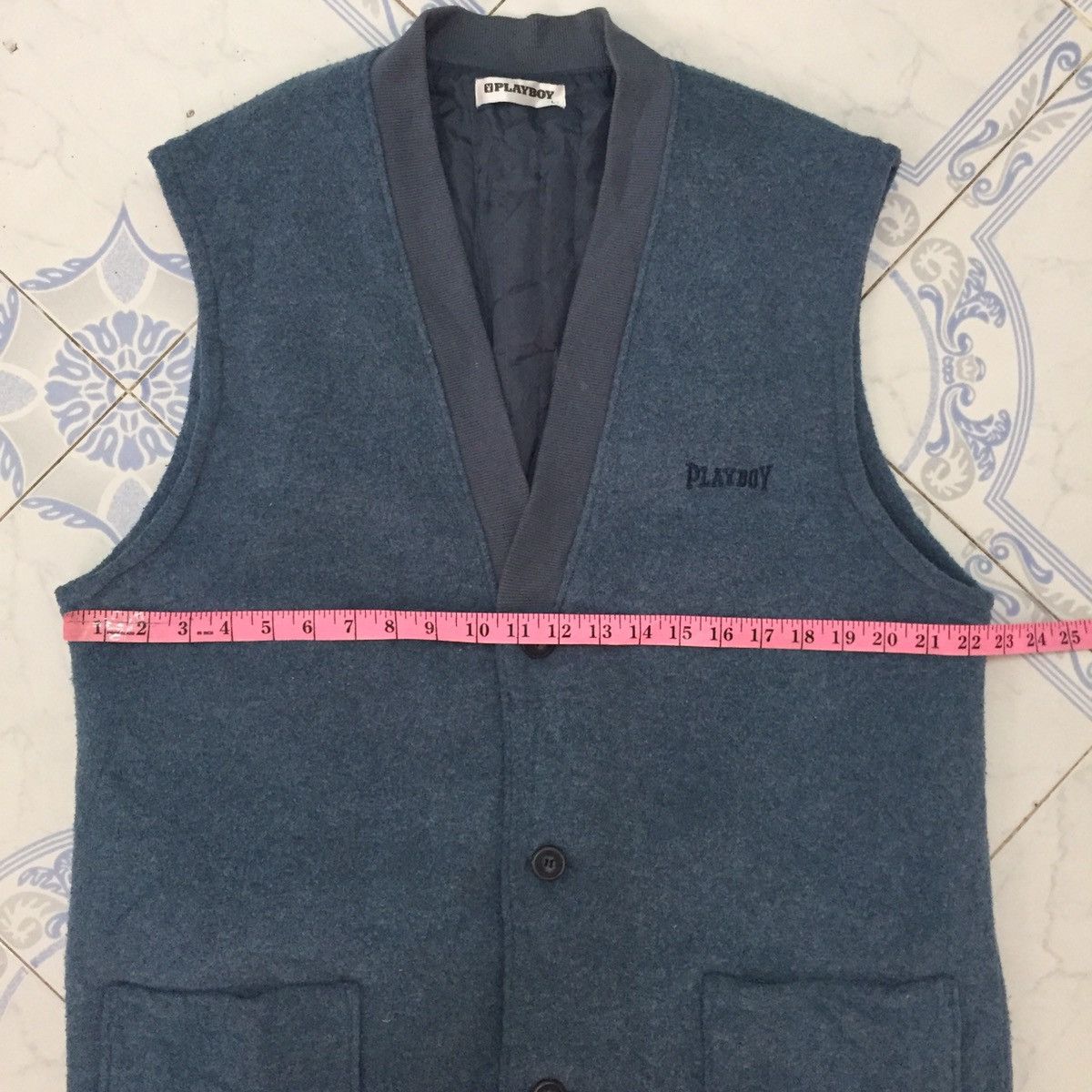 Playboy Playboy Sleeveles Cardigan/Vest Size US L / EU 52-54 / 3 - 17 Thumbnail