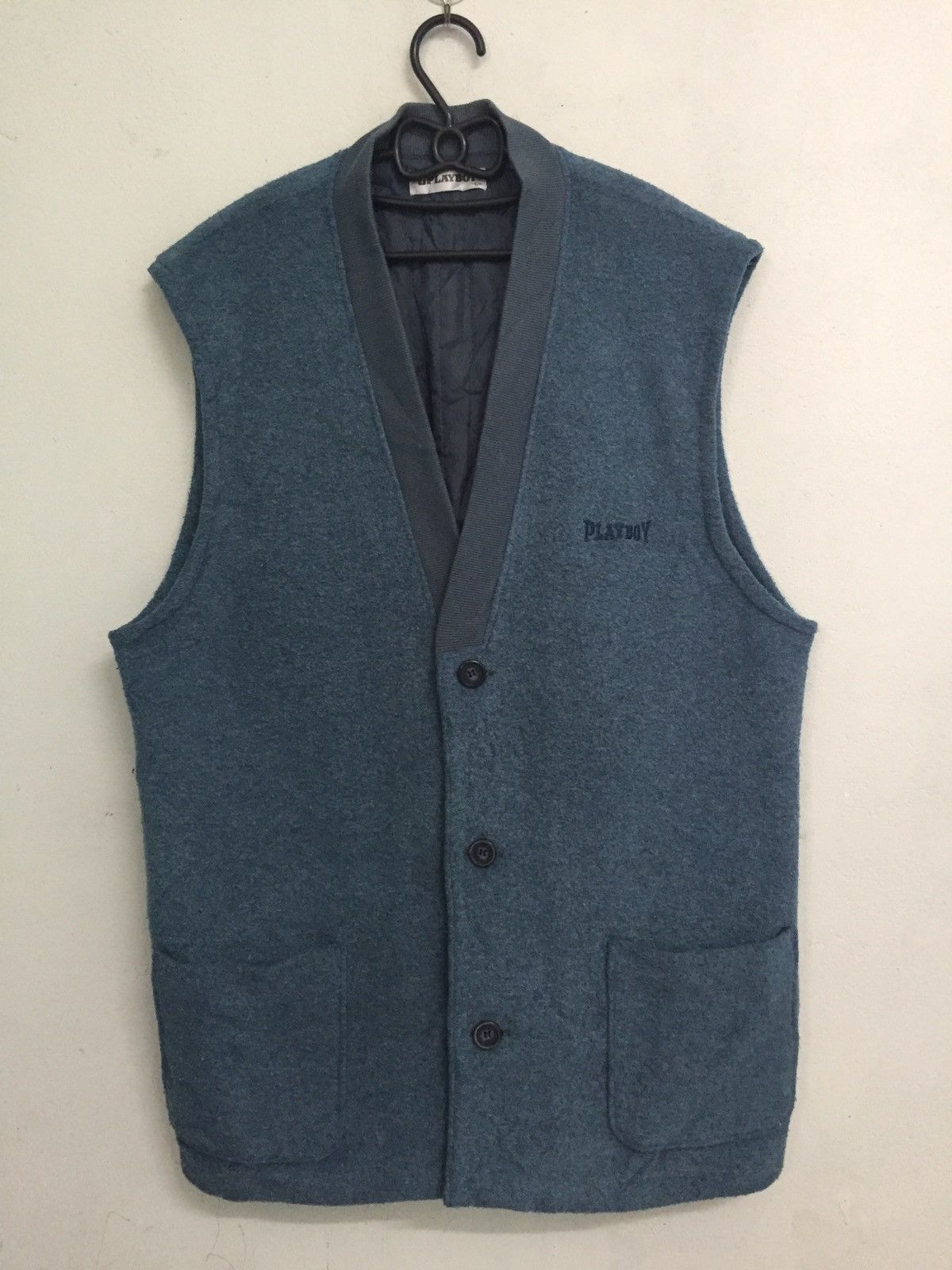 Playboy Playboy Sleeveles Cardigan/Vest Size US L / EU 52-54 / 3 - 1 Thumbnail