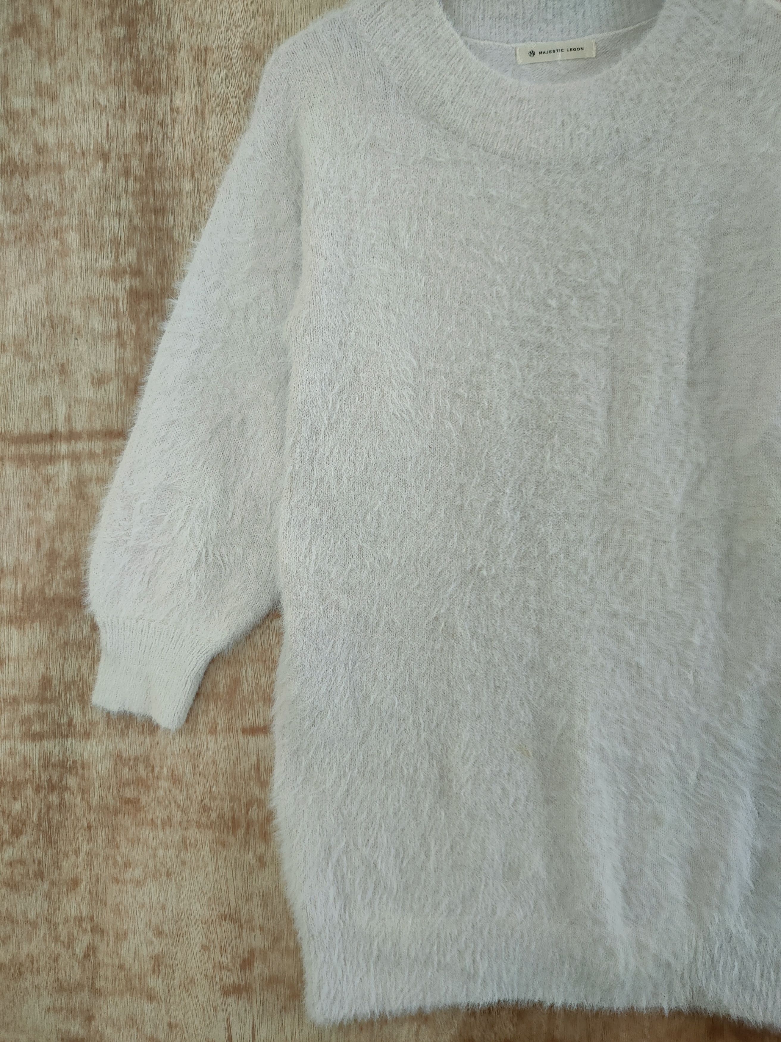 Homespun Knitwear D Majestic Legeon fur mohair shaggy japan knitwear #46-515 Size US M / EU 48-50 / 2 - 2 Thumbnail