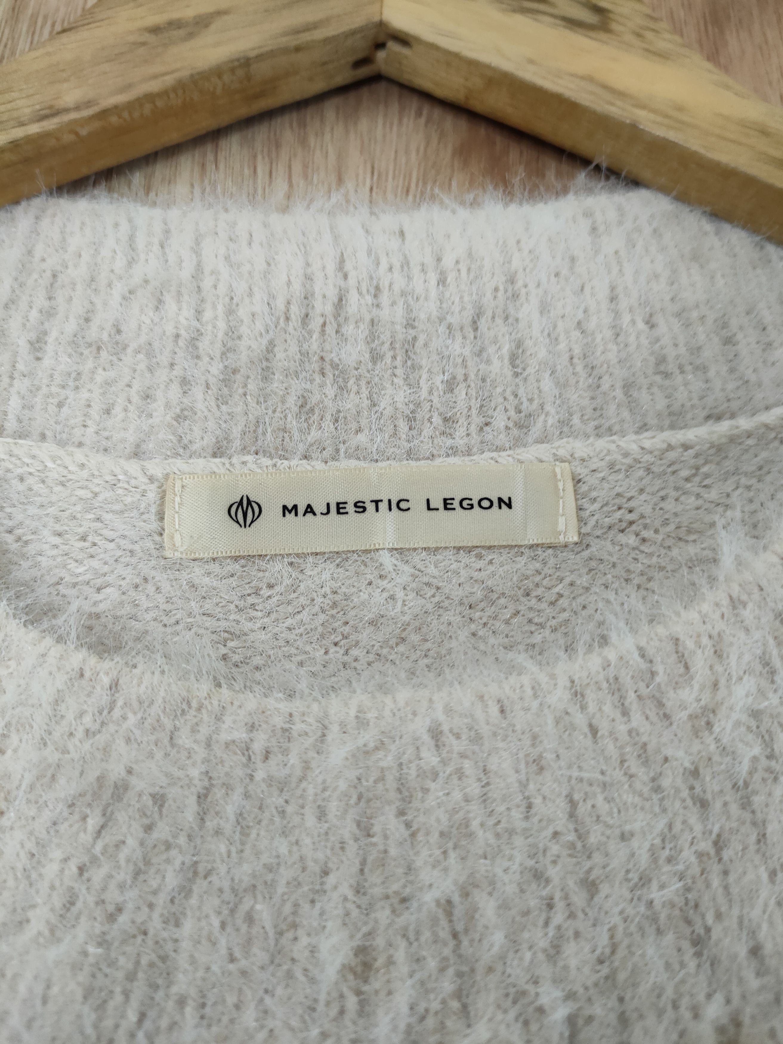 Homespun Knitwear D Majestic Legeon fur mohair shaggy japan knitwear #46-515 Size US M / EU 48-50 / 2 - 4 Thumbnail