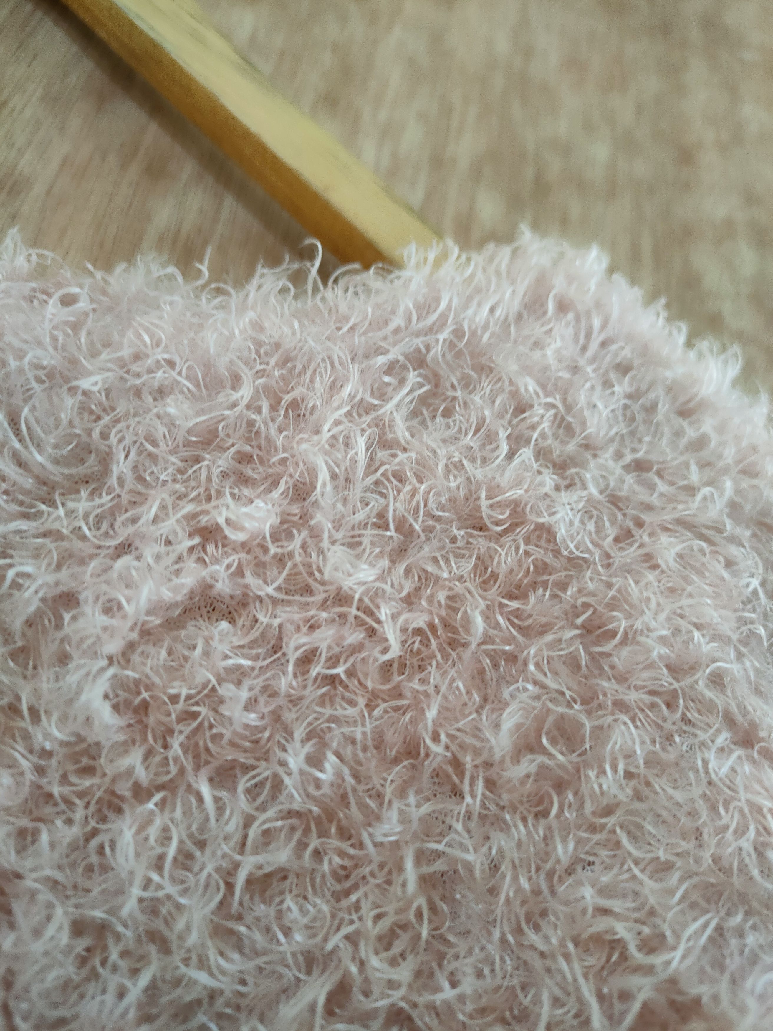 Homespun Knitwear D Vis Mohair Soft Fur shaggy knitwear winter pink #46-512 Size S / US 4 / IT 40 - 4 Thumbnail