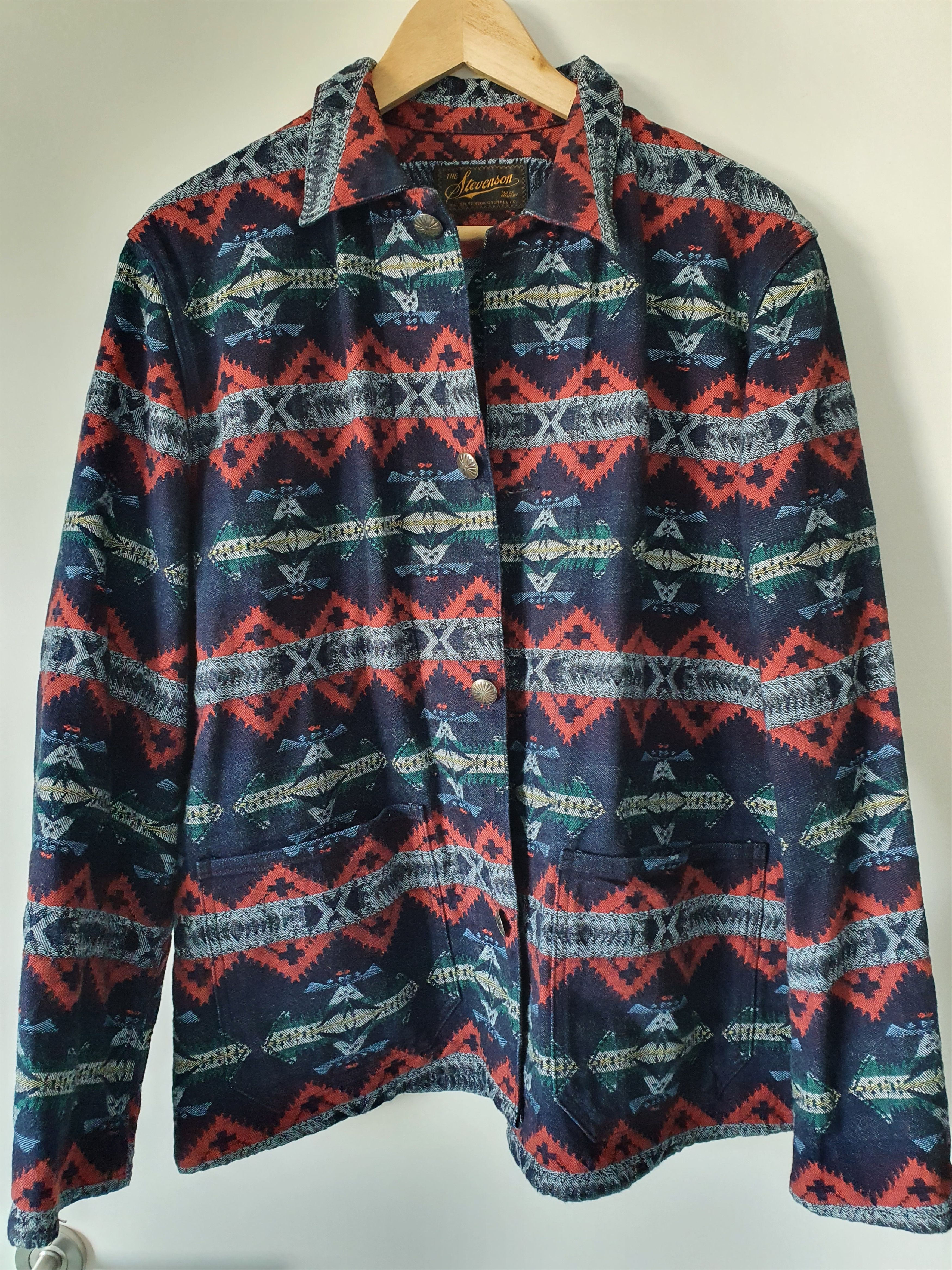 Stevenson Overall native shirt/jacket indigo dyed