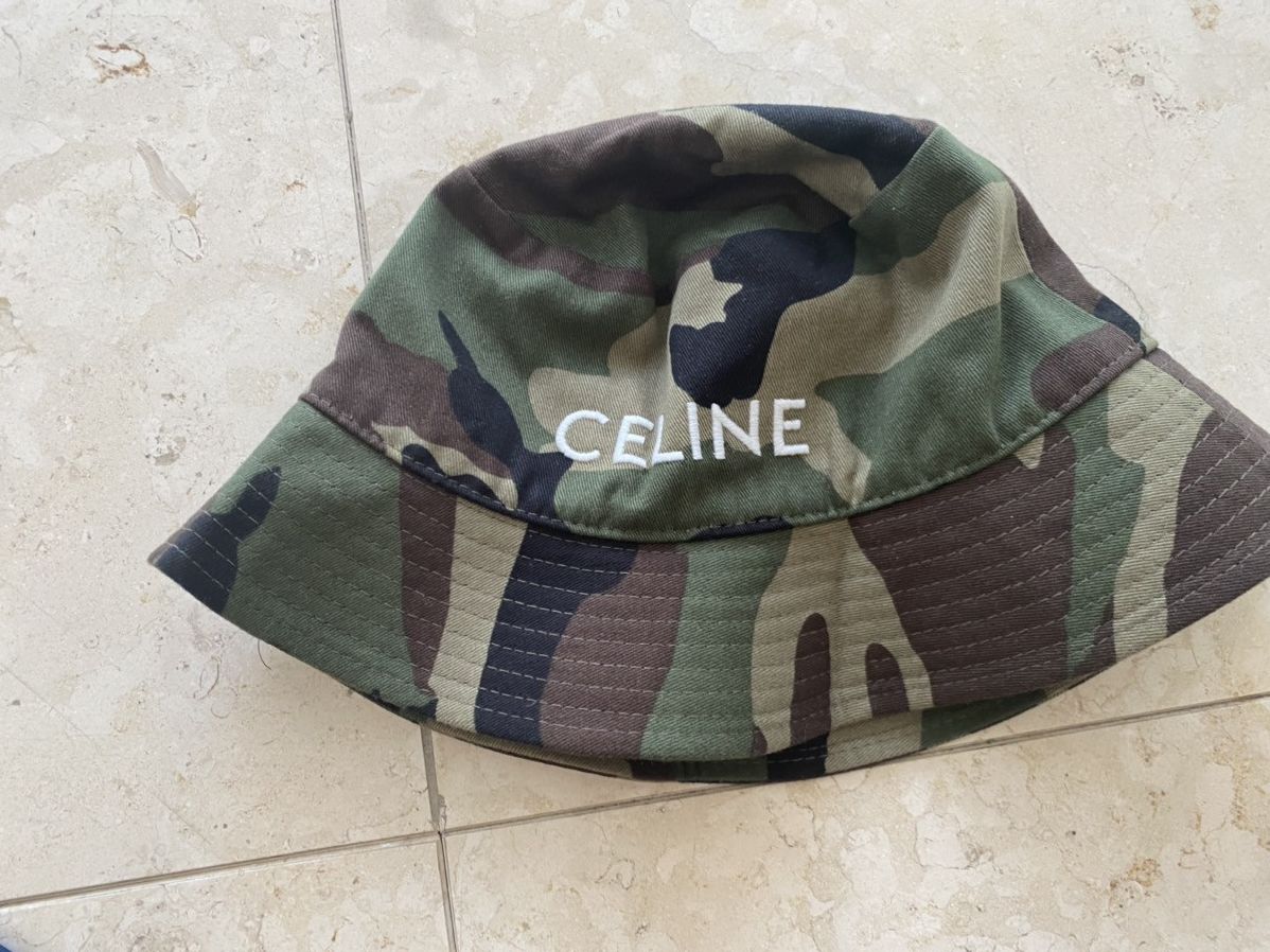 Celine Multicolor Camouflage Bucket Hat Buy CELINE Bob Hat  main image 2