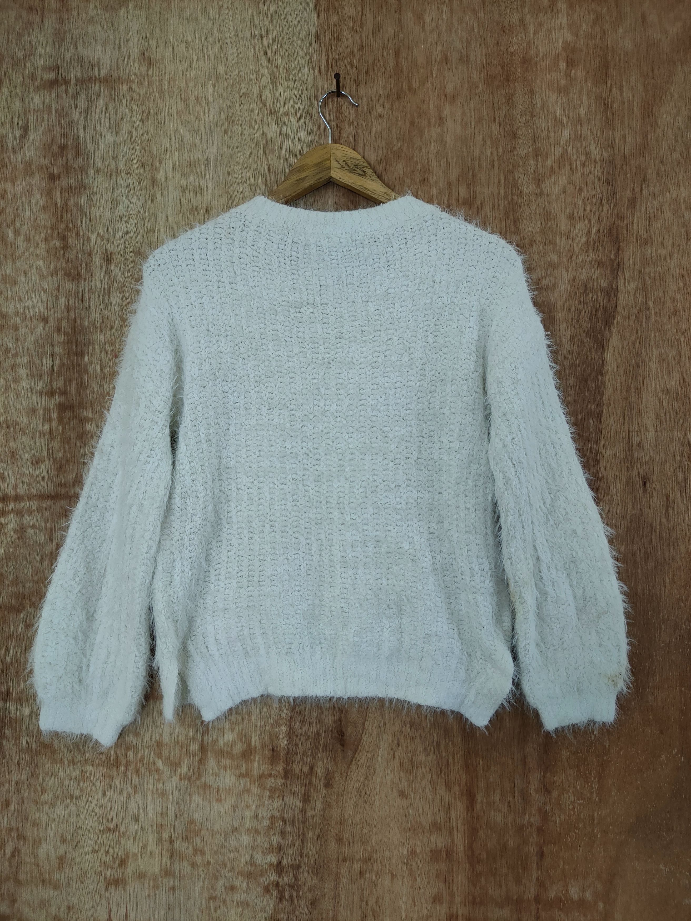 Homespun Knitwear DLL Ozoc mohair soft fur shaggy knitwear japan #46-550 Size XS / US 0-2 / IT 36-38 - 9 Thumbnail