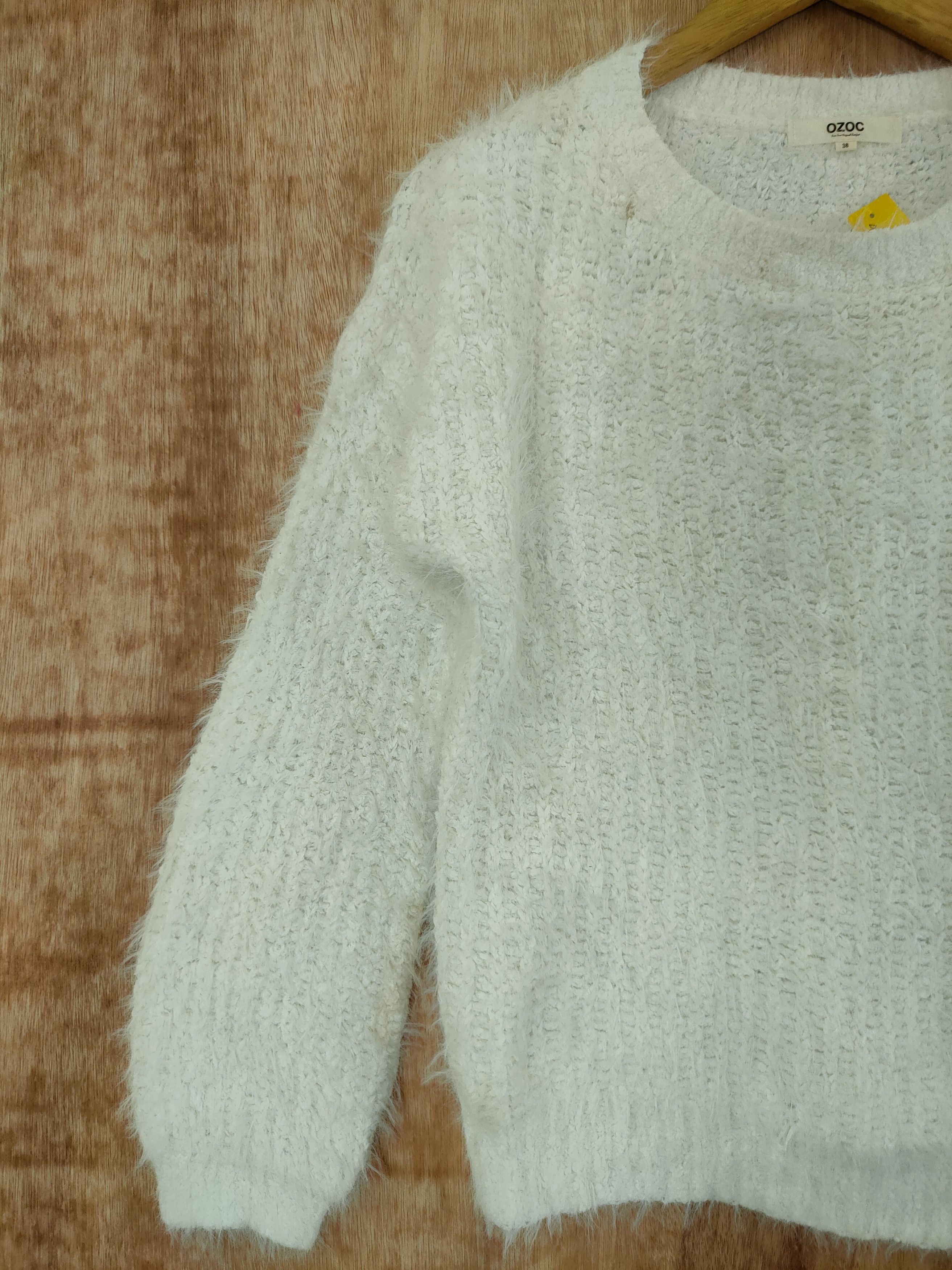 Homespun Knitwear DLL Ozoc mohair soft fur shaggy knitwear japan #46-550 Size XS / US 0-2 / IT 36-38 - 2 Thumbnail