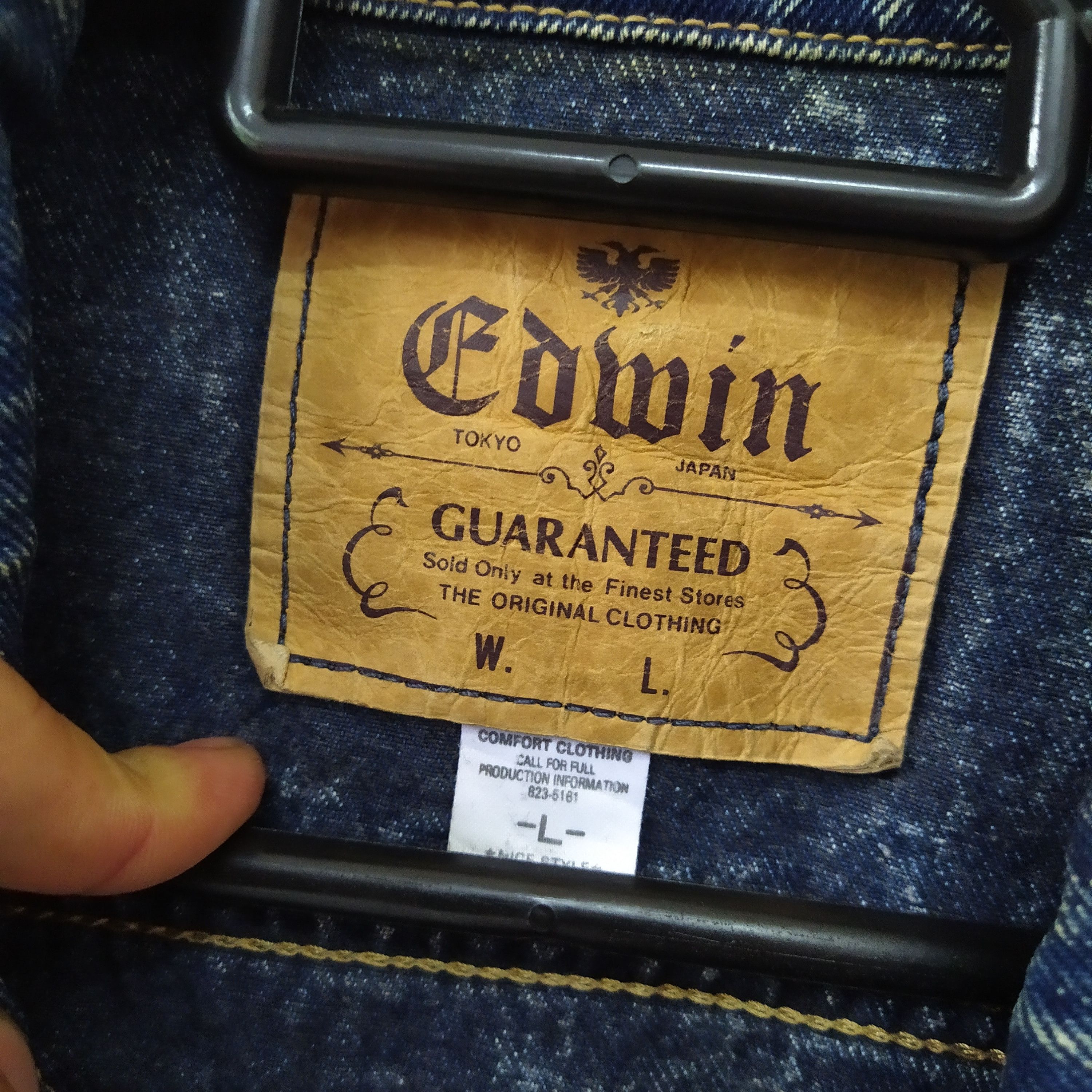 Edwin VTG EDWIN ROOT JAPAN DENIM JACKET OVERSIZED (D192) Size US L / EU 52-54 / 3 - 3 Thumbnail