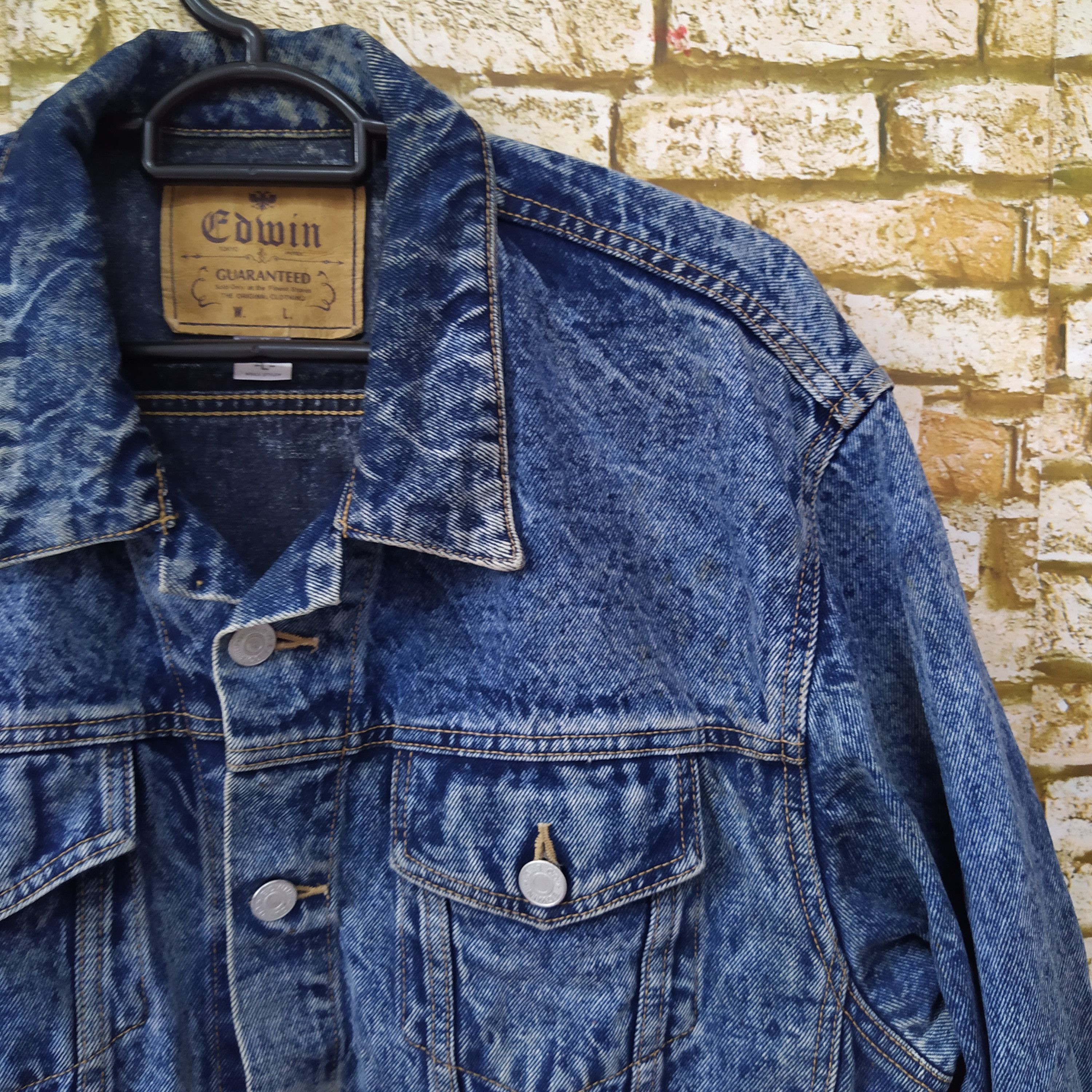 Edwin VTG EDWIN ROOT JAPAN DENIM JACKET OVERSIZED (D192) Size US L / EU 52-54 / 3 - 2 Thumbnail