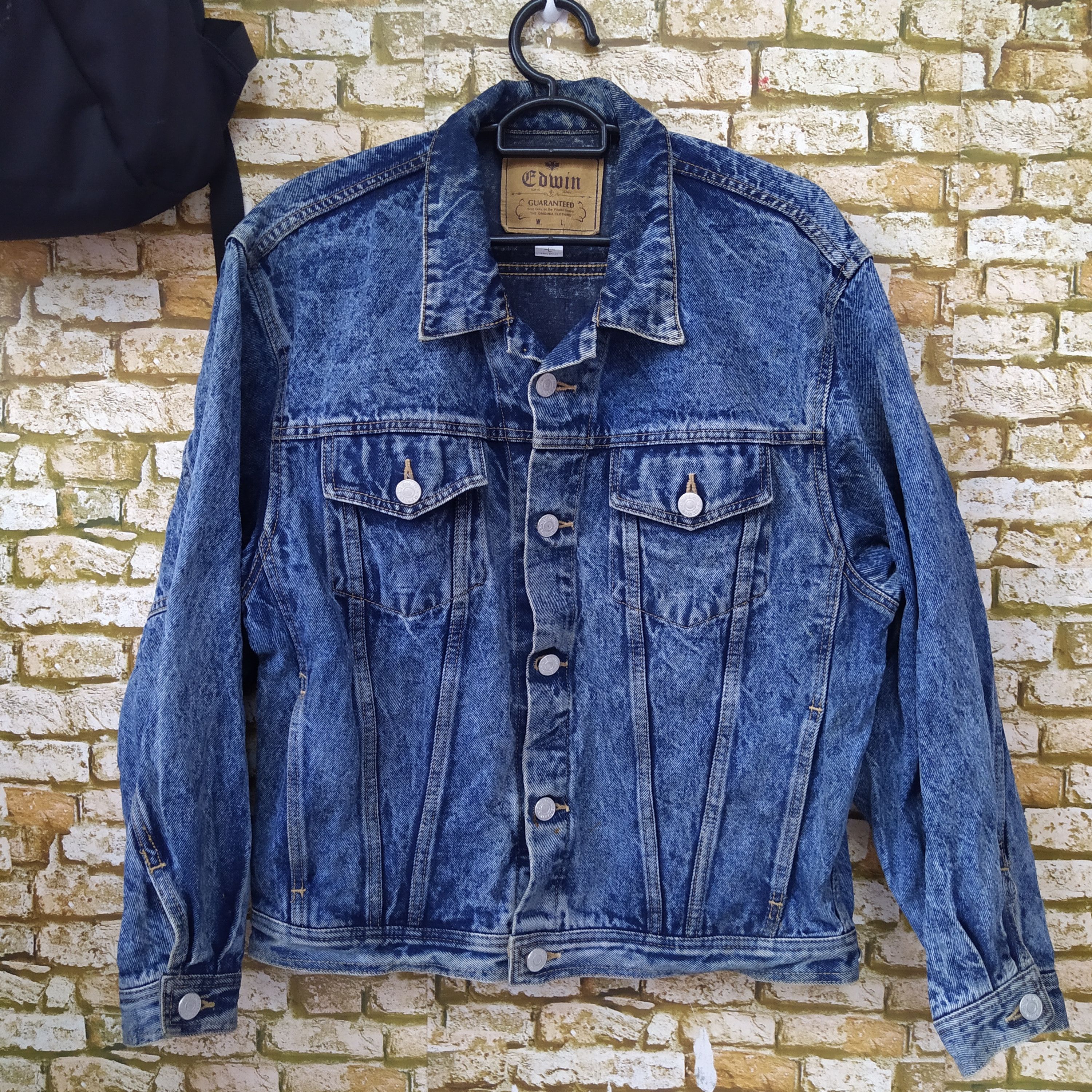 Edwin VTG EDWIN ROOT JAPAN DENIM JACKET OVERSIZED (D192) Size US L / EU 52-54 / 3 - 1 Thumbnail