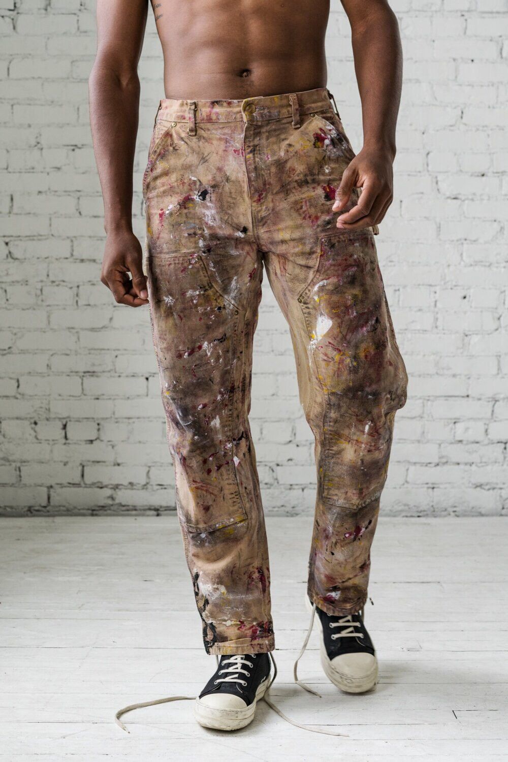 Carhartt Vintage Carhartt Double Knee Painted Carpenter Pants Size US 33 - 9 Thumbnail