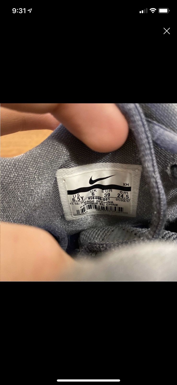 Nike Kyrie 3 Cool Grey Size US 6.5 / EU 39-40 - 7 Thumbnail