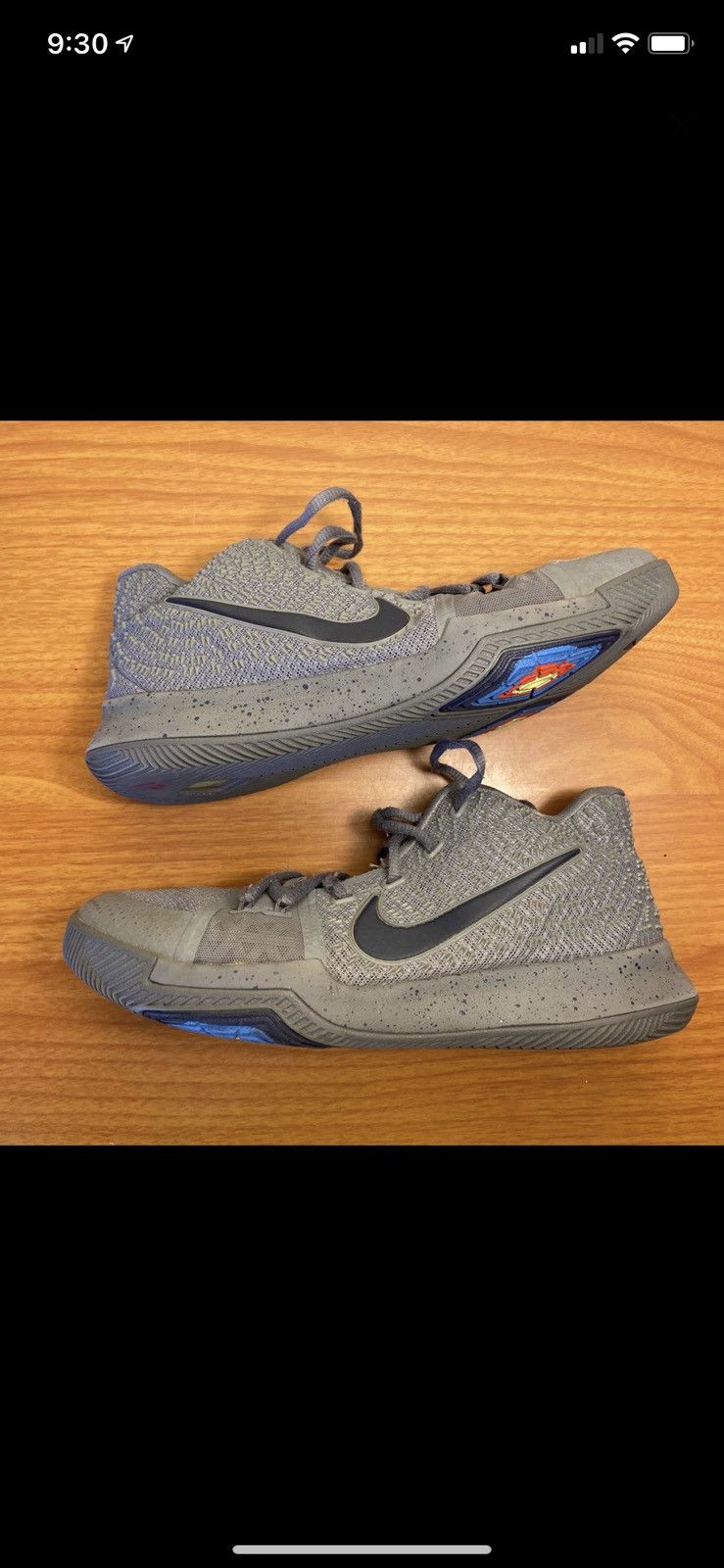 Nike Kyrie 3 Cool Grey Size US 6.5 / EU 39-40 - 2 Preview
