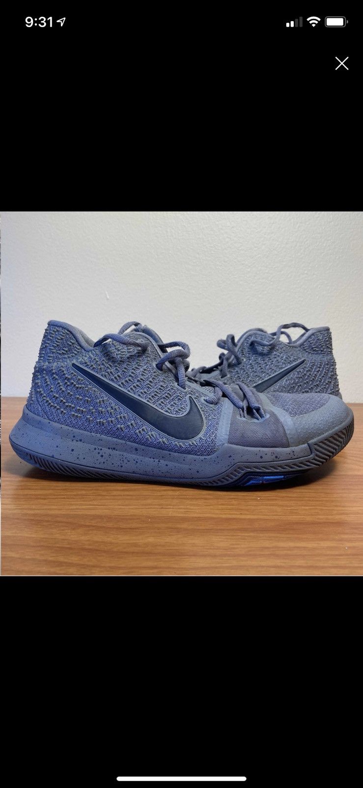 Nike Kyrie 3 Cool Grey Size US 6.5 / EU 39-40 - 1 Preview