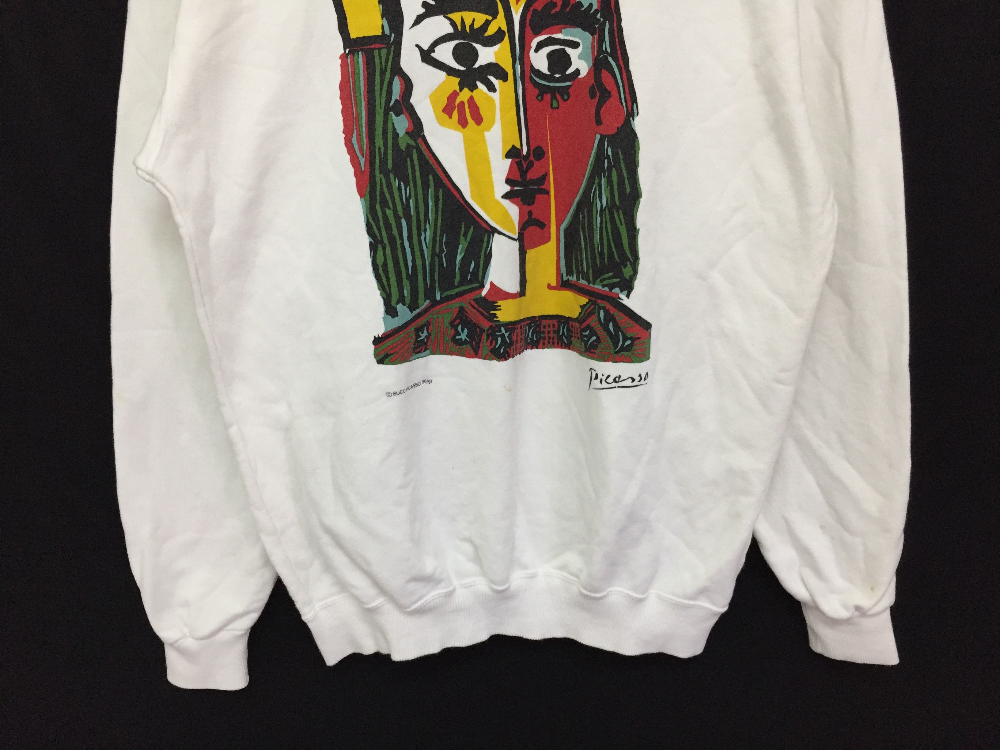 Vintage 1996 pablo PICASSO Sweatshirt Size US M / EU 48-50 / 2 - 5 Thumbnail