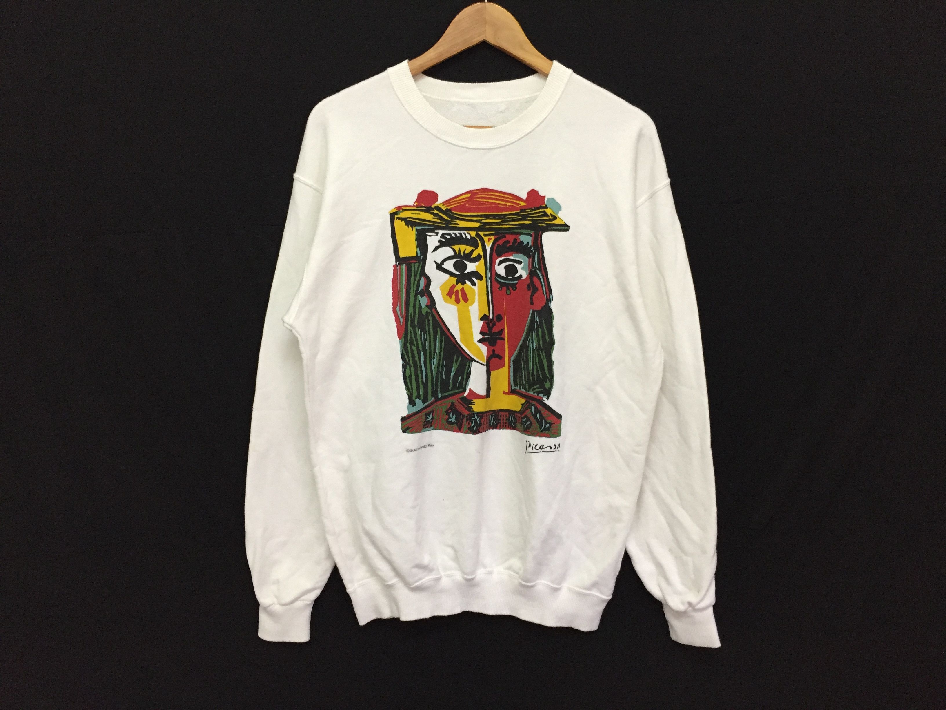 Vintage 1996 pablo PICASSO Sweatshirt Size US M / EU 48-50 / 2 - 3 Thumbnail