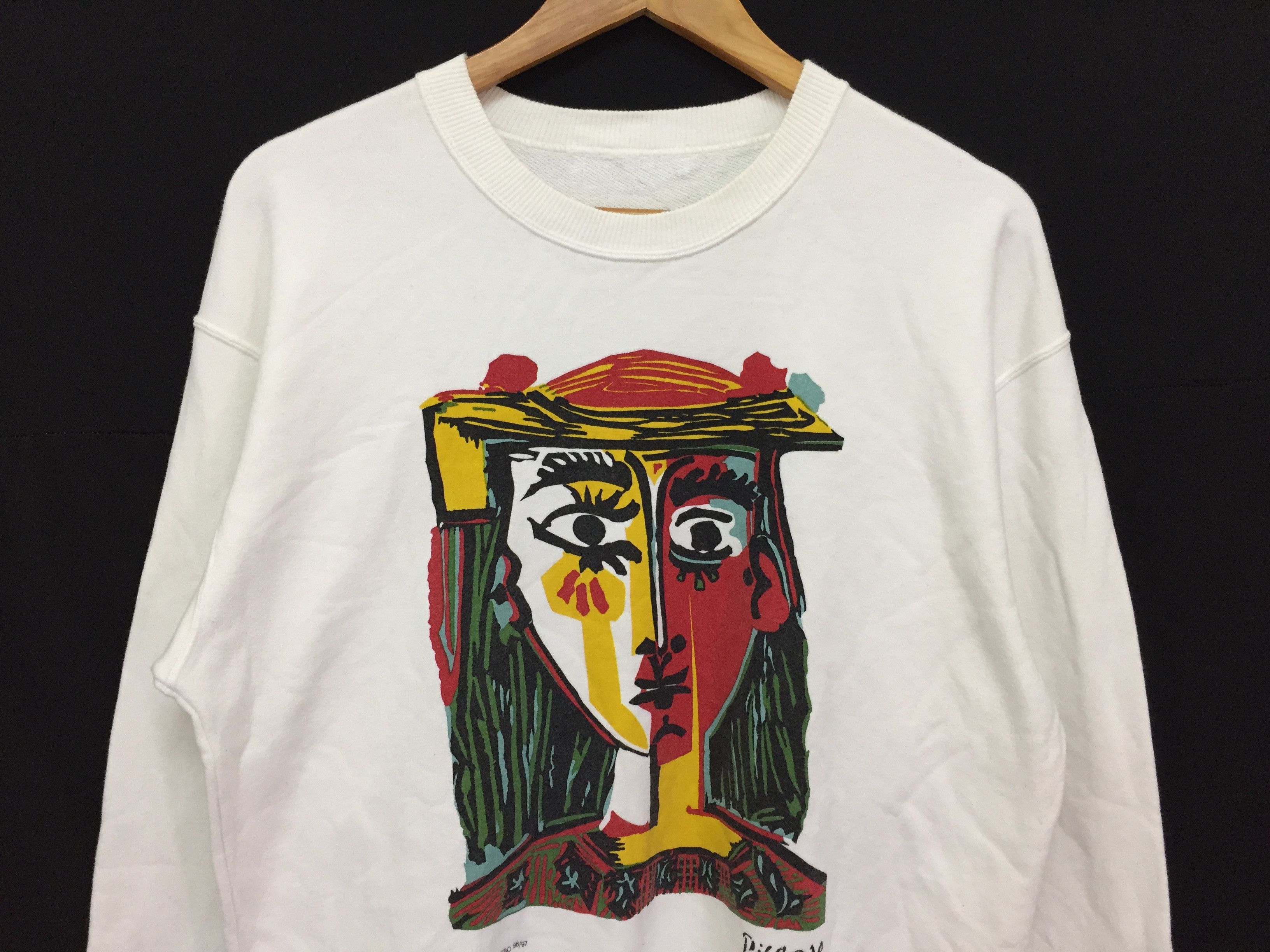 Vintage 1996 pablo PICASSO Sweatshirt Size US M / EU 48-50 / 2 - 4 Thumbnail