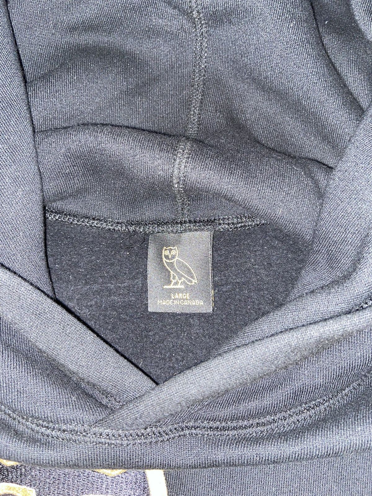 Octobers Very Own Drake OVO OG Owl Hoodie Gold Embroidered Black Size US L / EU 52-54 / 3 - 3 Thumbnail