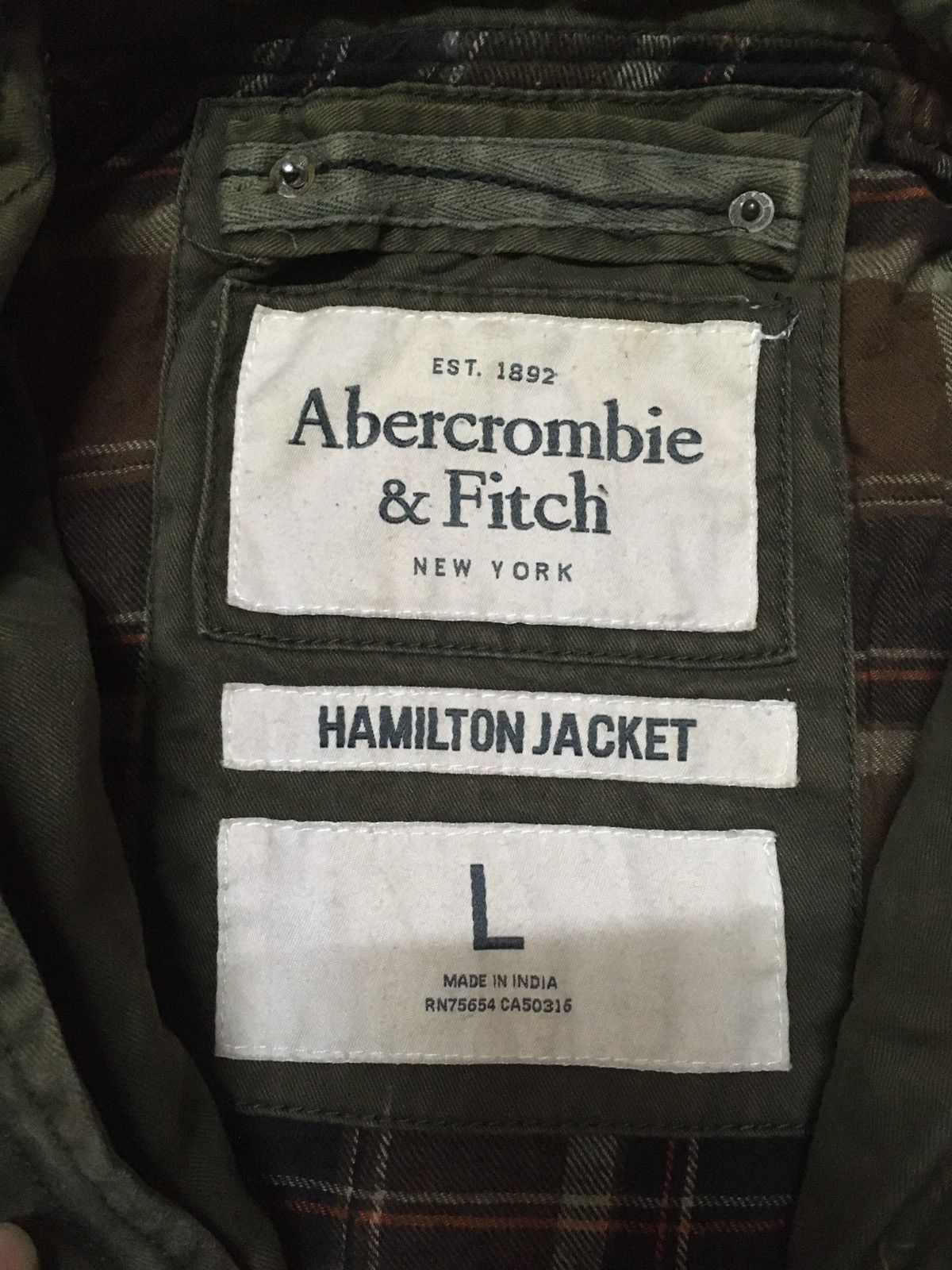 Abercrombie & Fitch Abercrombie & Fitch Military Army Style Jacket Size US L / EU 52-54 / 3 - 5 Thumbnail