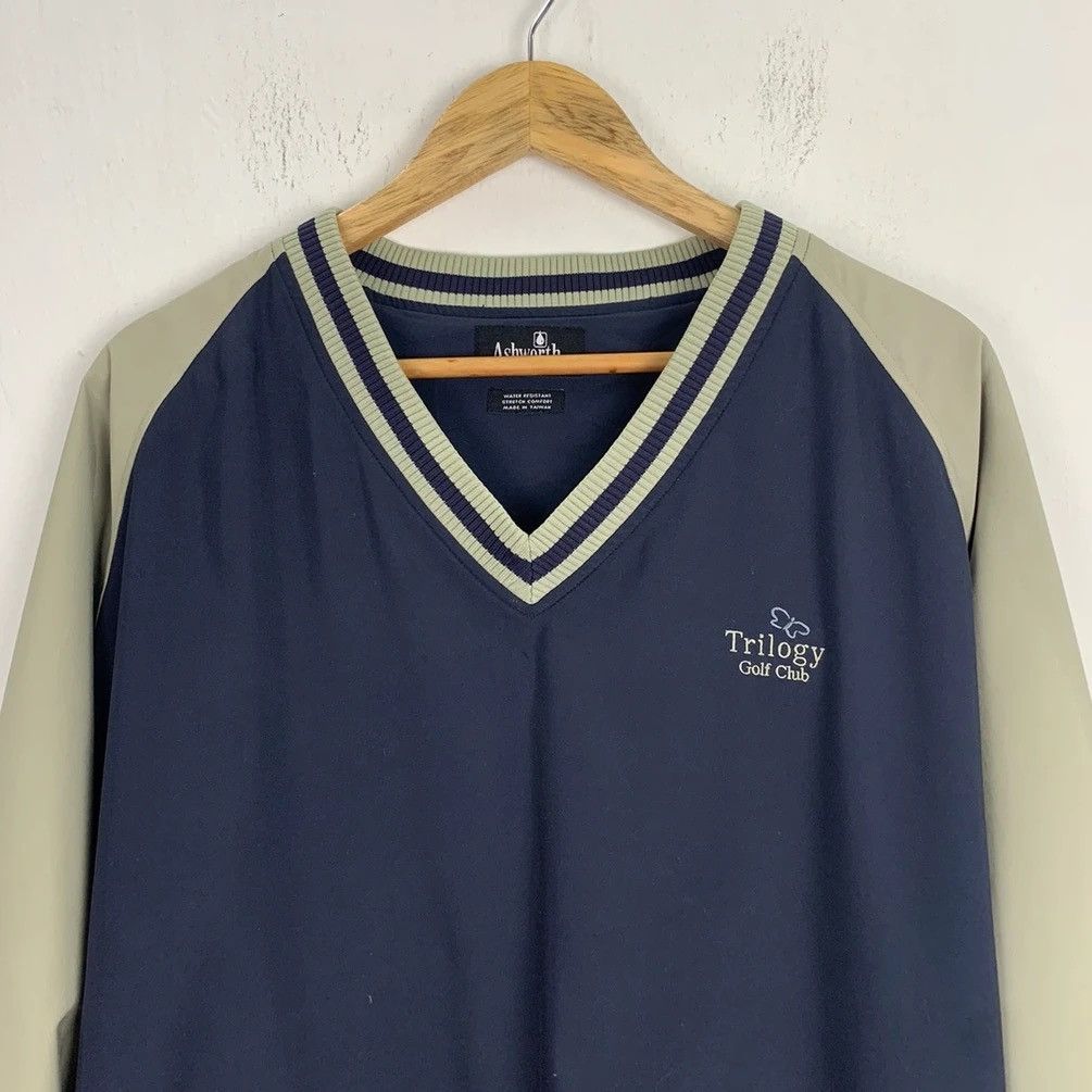Ashworth × Vintage Vintage Ashworth V Neck Pullover Jumper Sweater Size US XL / EU 56 / 4 - 2 Thumbnail