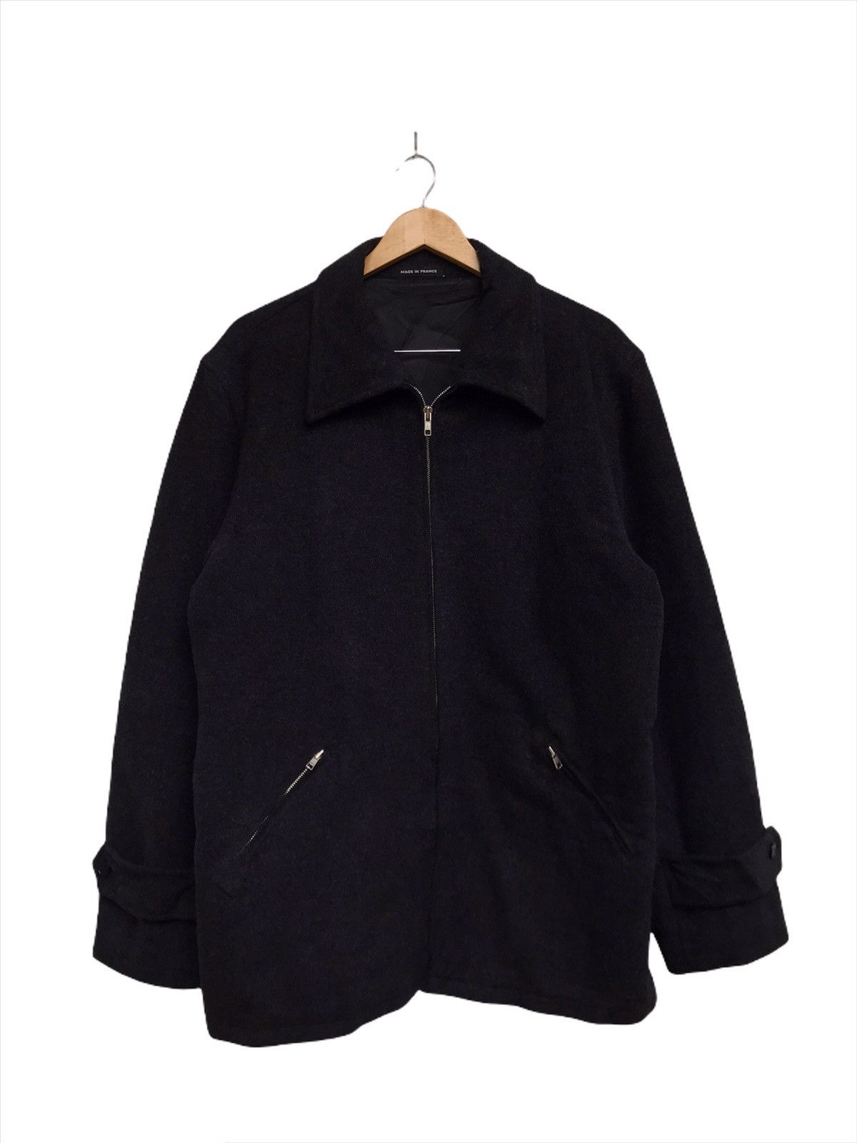 agnes b. Agnes B. Homme Zipper Men Wool Coat Size US M / EU 48-50 / 2 - 3 Thumbnail