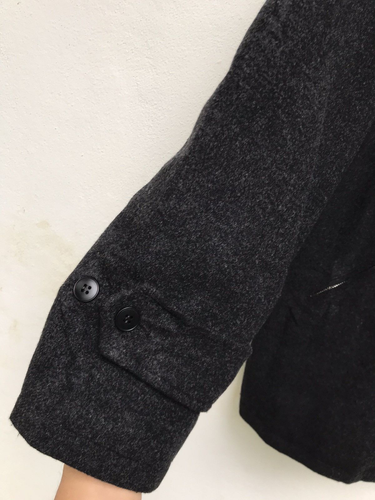 agnes b. Agnes B. Homme Zipper Men Wool Coat Size US M / EU 48-50 / 2 - 6 Thumbnail