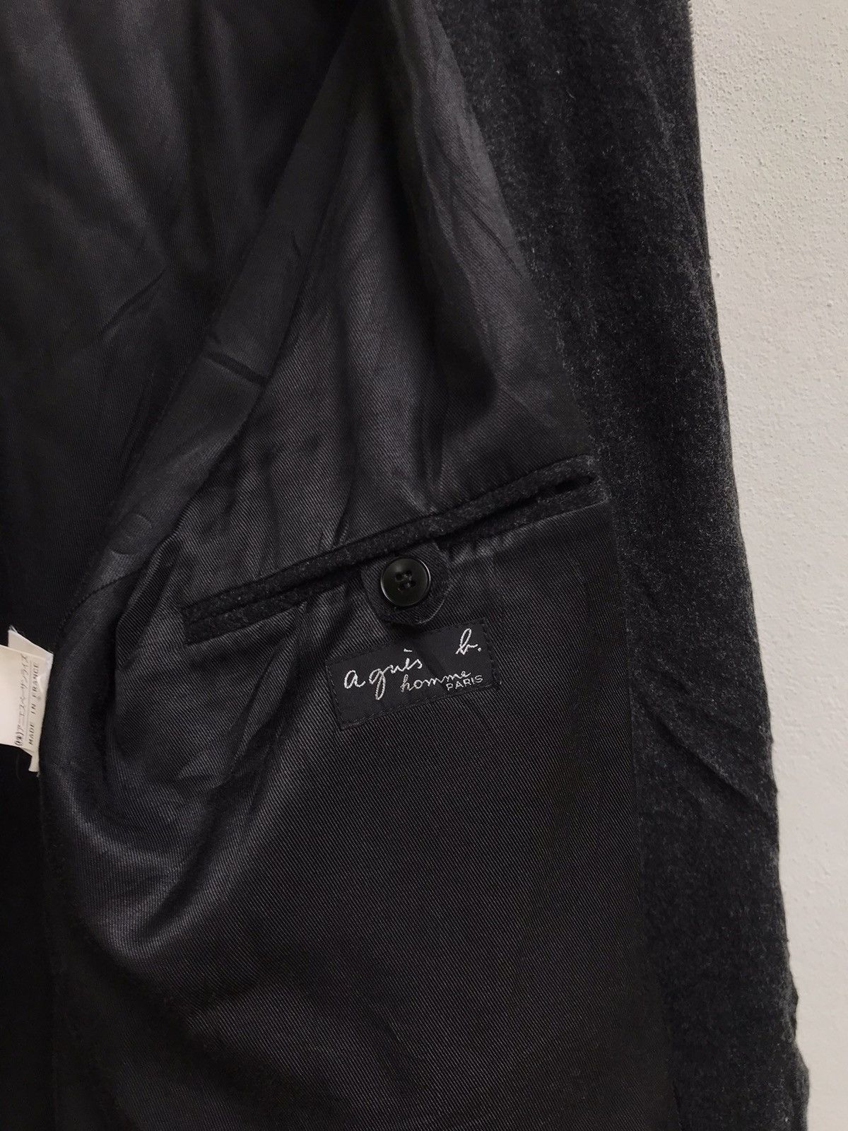 agnes b. Agnes B. Homme Zipper Men Wool Coat Size US M / EU 48-50 / 2 - 8 Thumbnail
