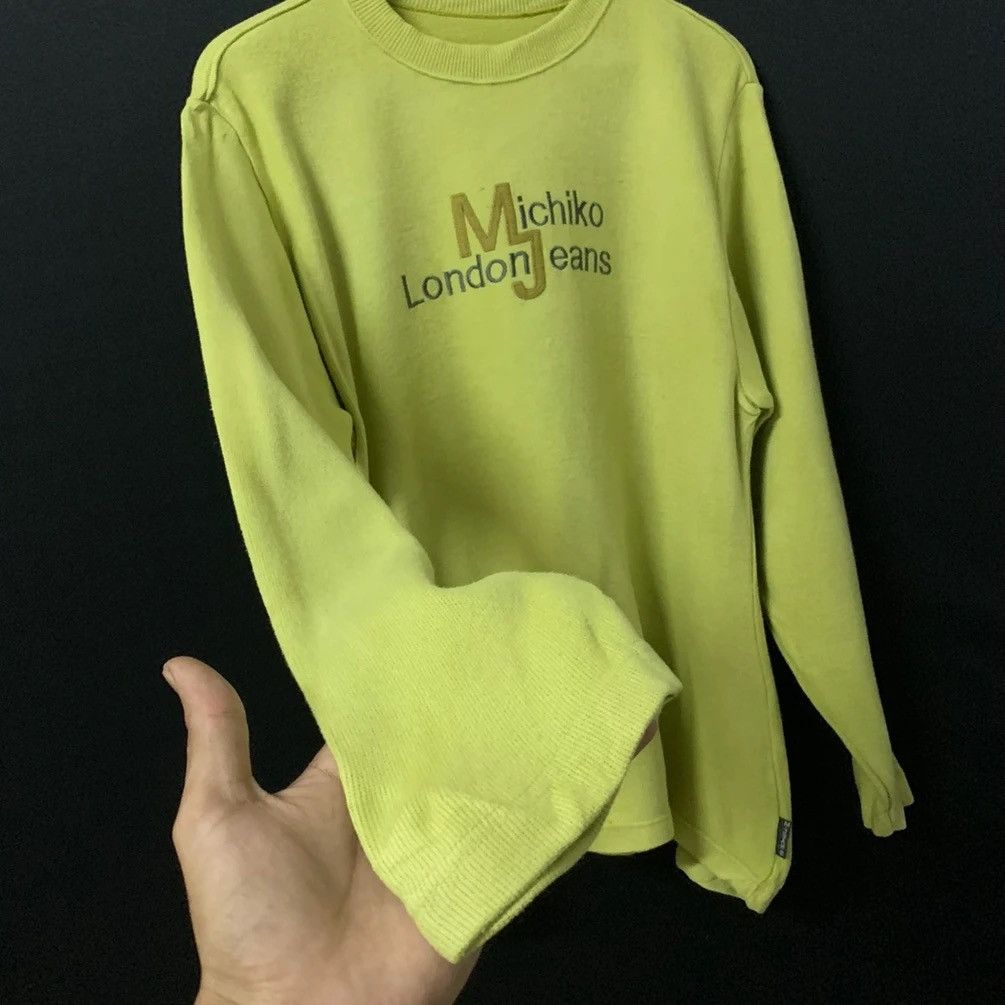 Michiko Koshino × Michiko Koshino London × Vintage Vintage Michiko London Jeans Spell Out Long Sleeve Tee Size US S / EU 44-46 / 1 - 3 Thumbnail