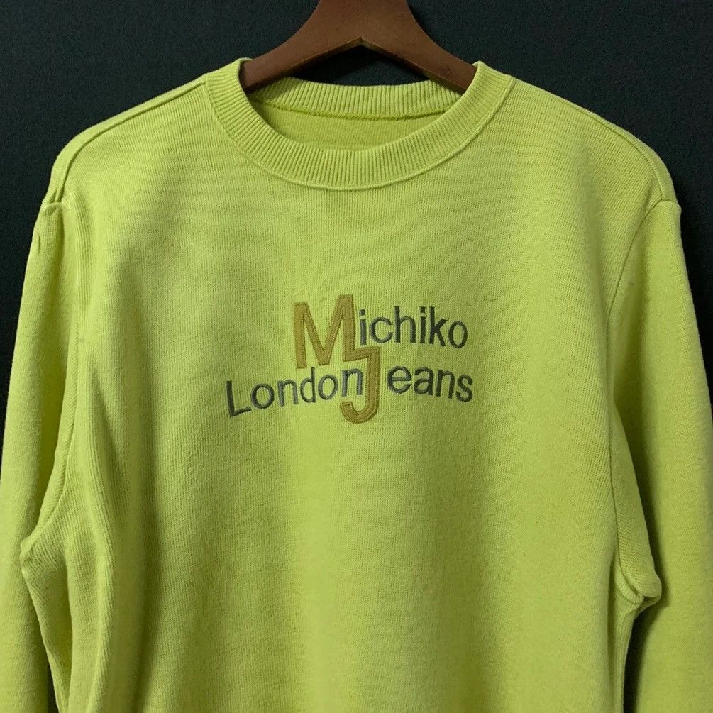 Michiko Koshino × Michiko Koshino London × Vintage Vintage Michiko London Jeans Spell Out Long Sleeve Tee Size US S / EU 44-46 / 1 - 2 Thumbnail