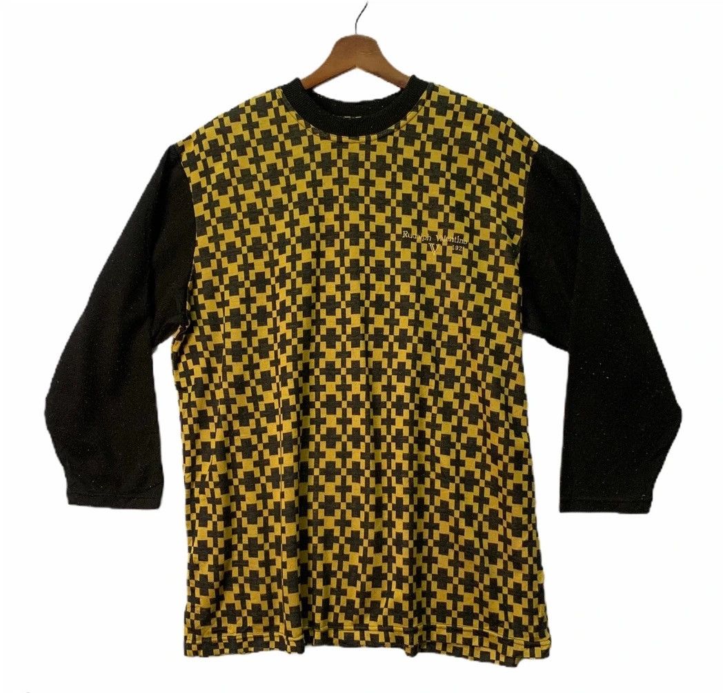 Japanese Brand × Valentino Vintage RudolfValentino Monogram Small Logo Long Sleeve Tee Size US M / EU 48-50 / 2 - 1 Thumbnail
