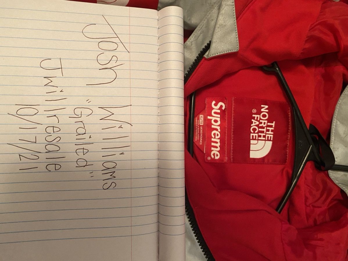 Supreme × The North Face Supreme x The North Face TNF 3m reflective red parka size XL Size US XL / EU 56 / 4 - 6 Thumbnail