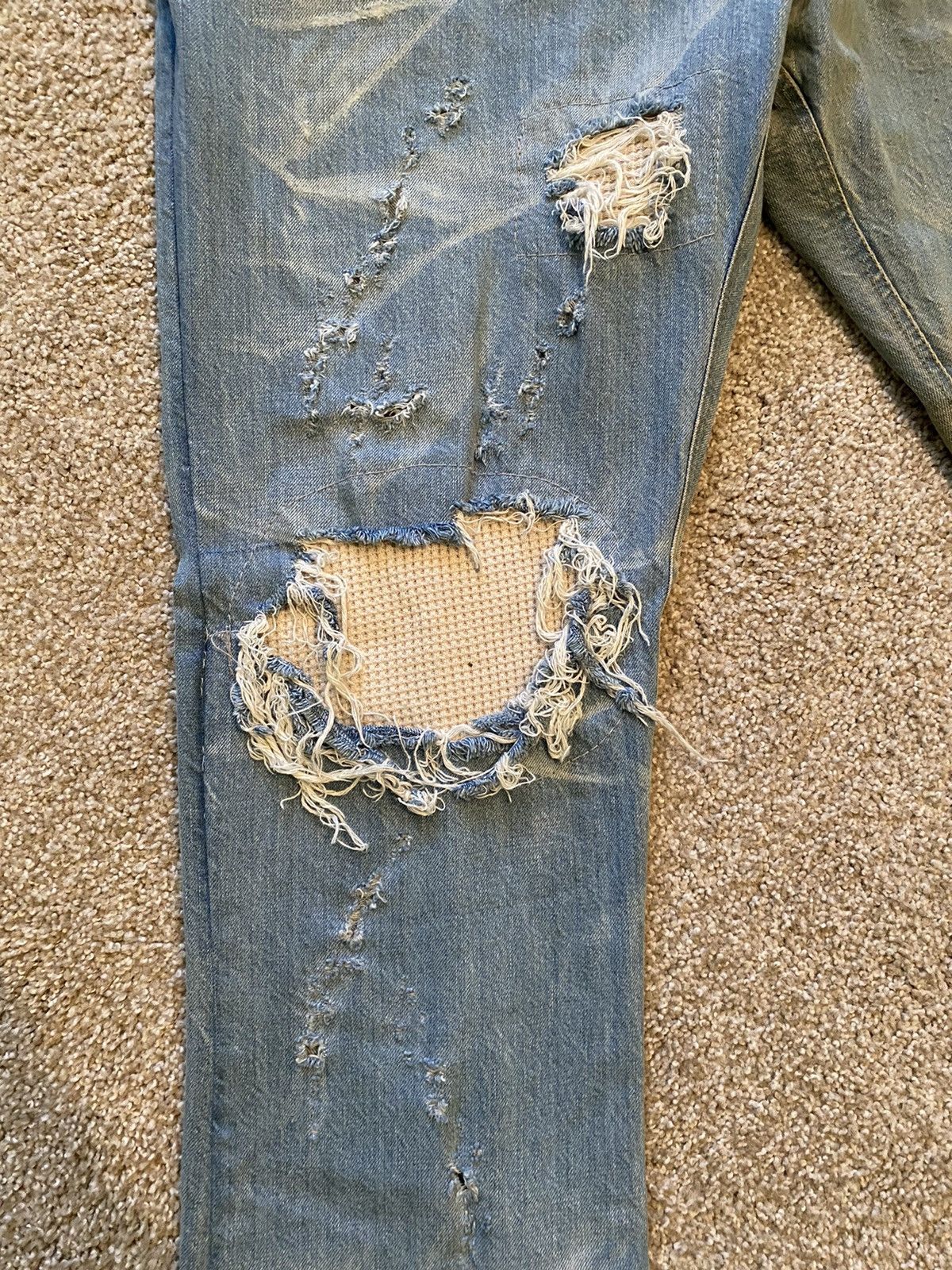 Grouture Two Tone Denim Jeans Size US 38 / EU 54 - 2 Thumbnail