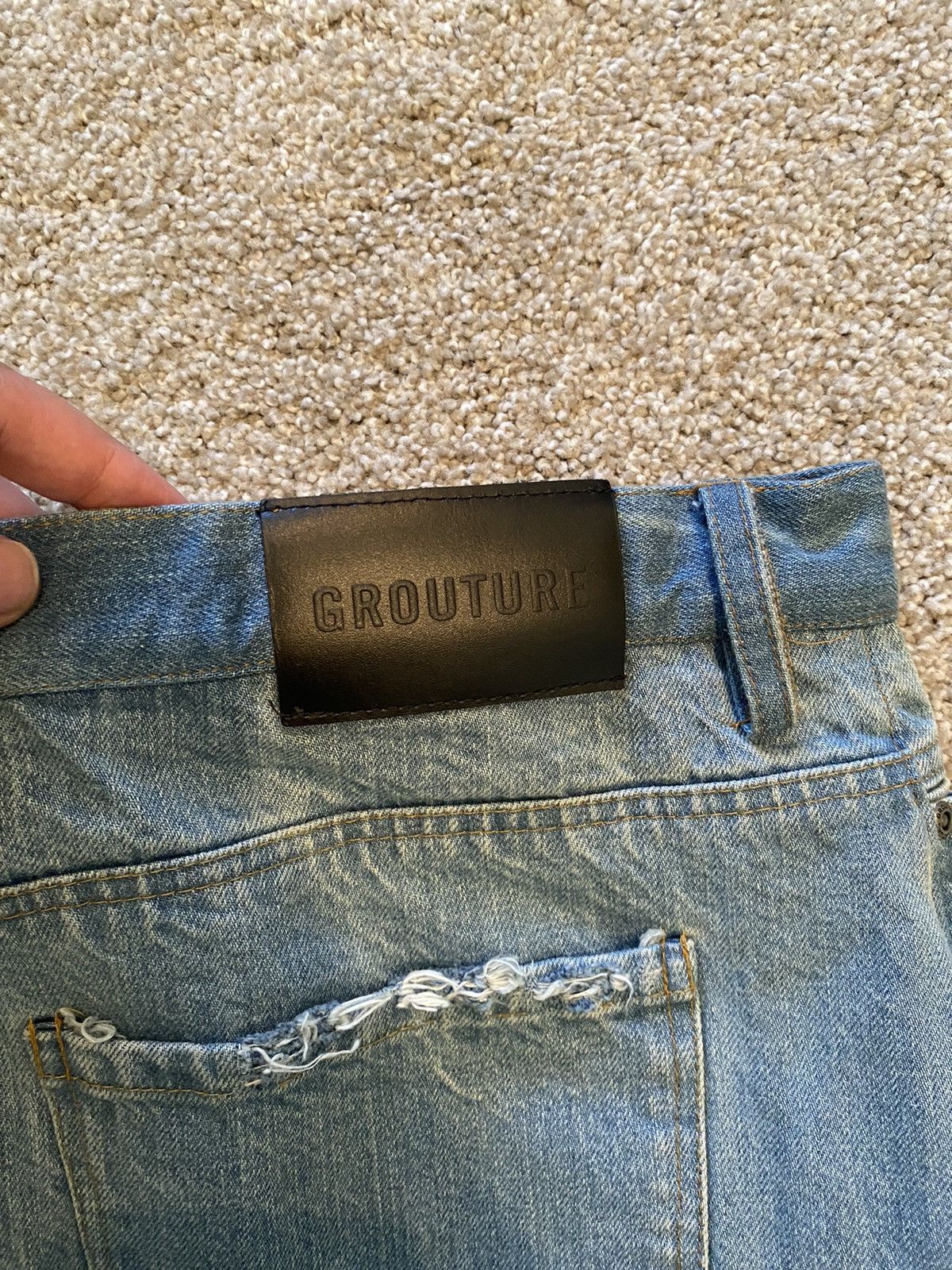 Grouture Two Tone Denim Jeans Size US 38 / EU 54 - 6 Thumbnail