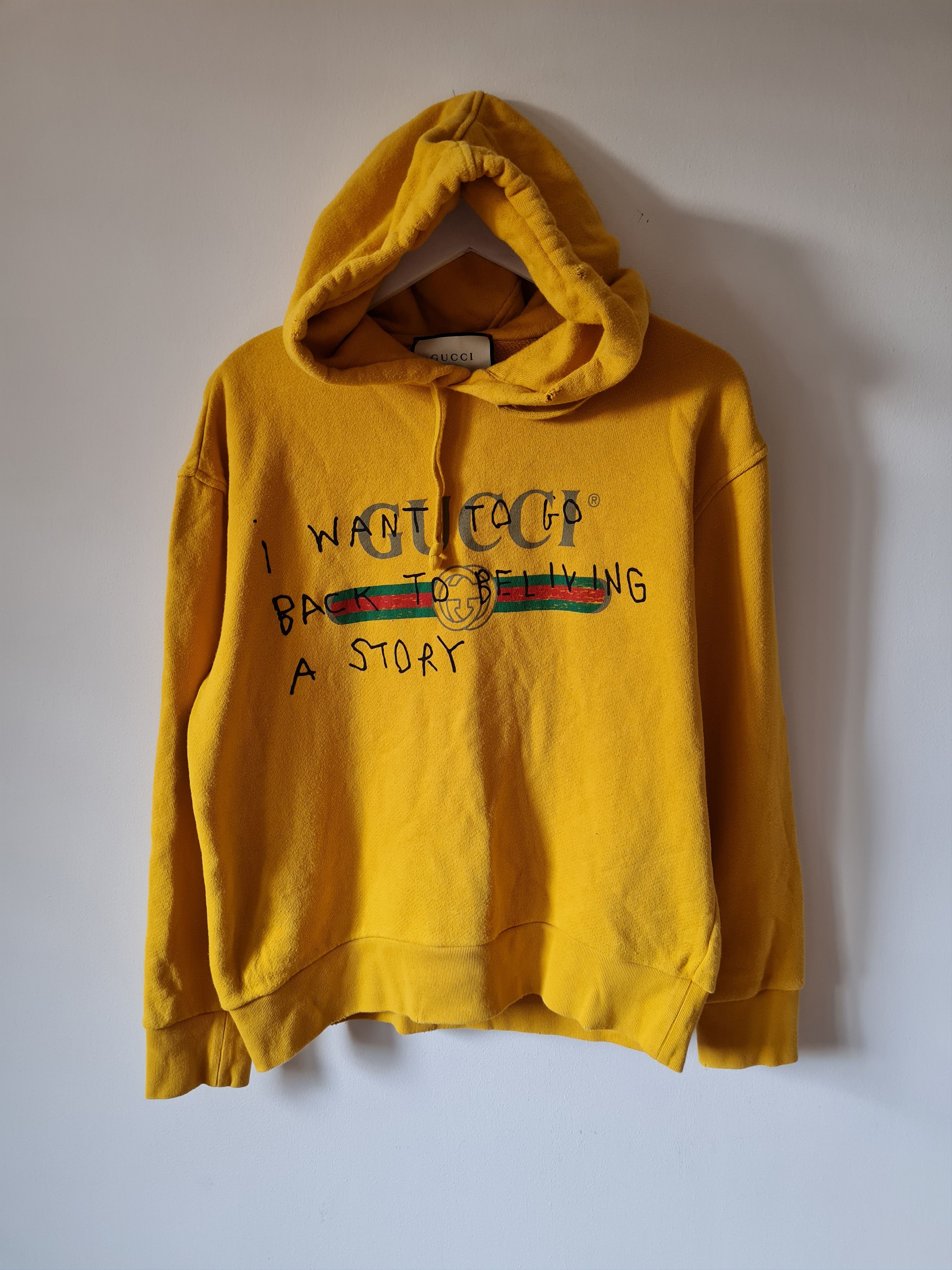 Gucci hoodie i on sale want to go back