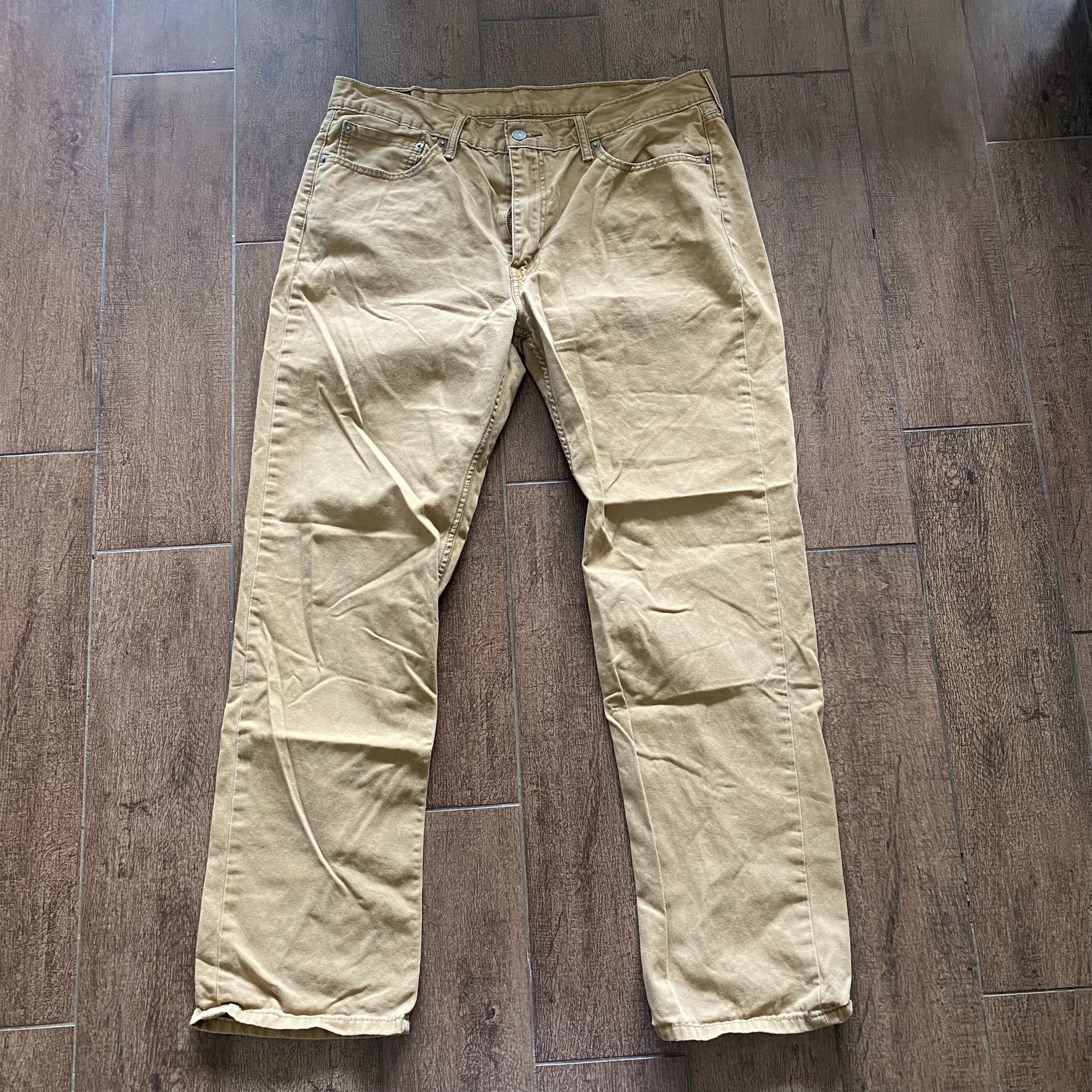 Levi's Levi 514 Chinos Slim Straight Khaki Pants 38x32 Size US 38 / EU 54 - 1 Thumbnail