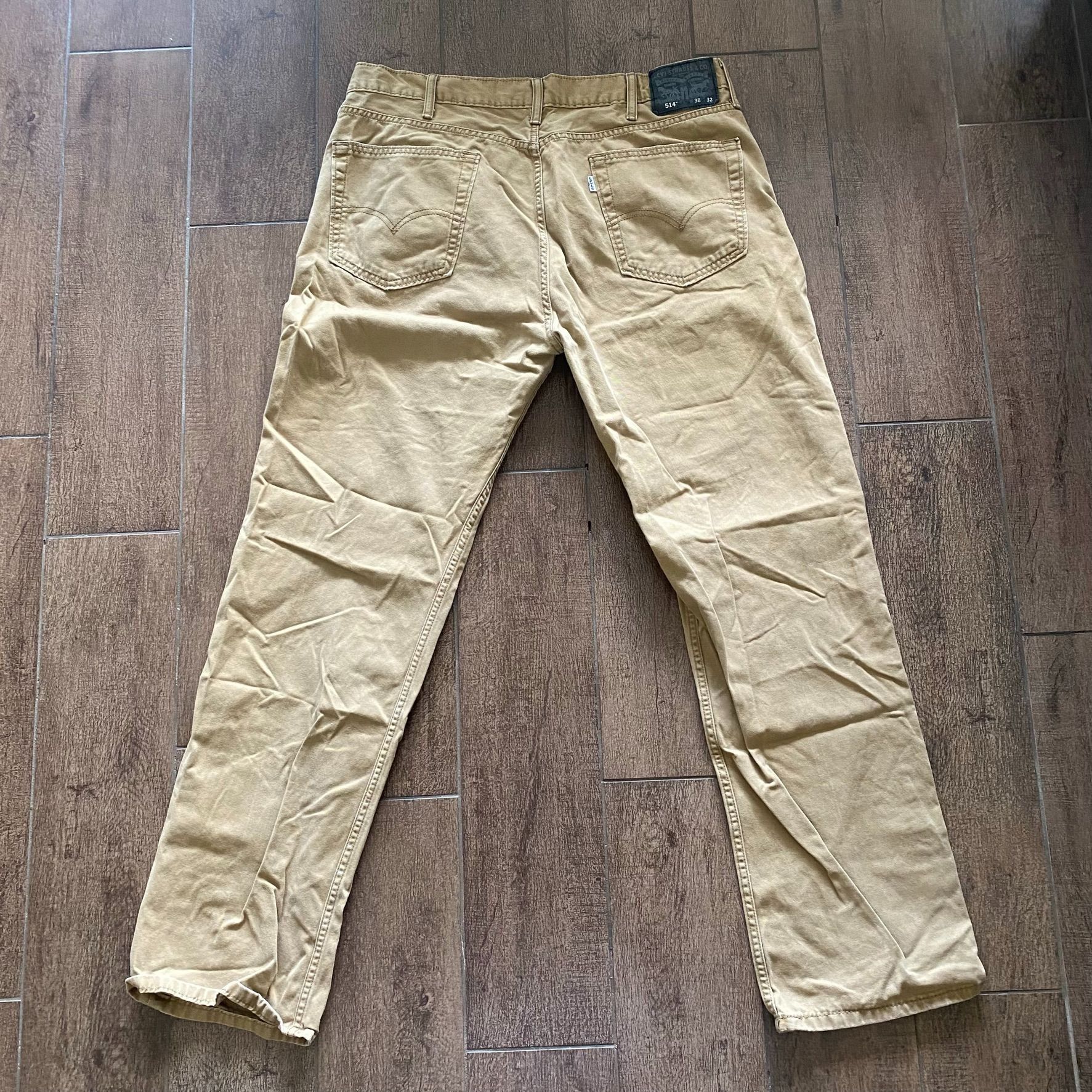 Levi's Levi 514 Chinos Slim Straight Khaki Pants 38x32 Size US 38 / EU 54 - 3 Thumbnail