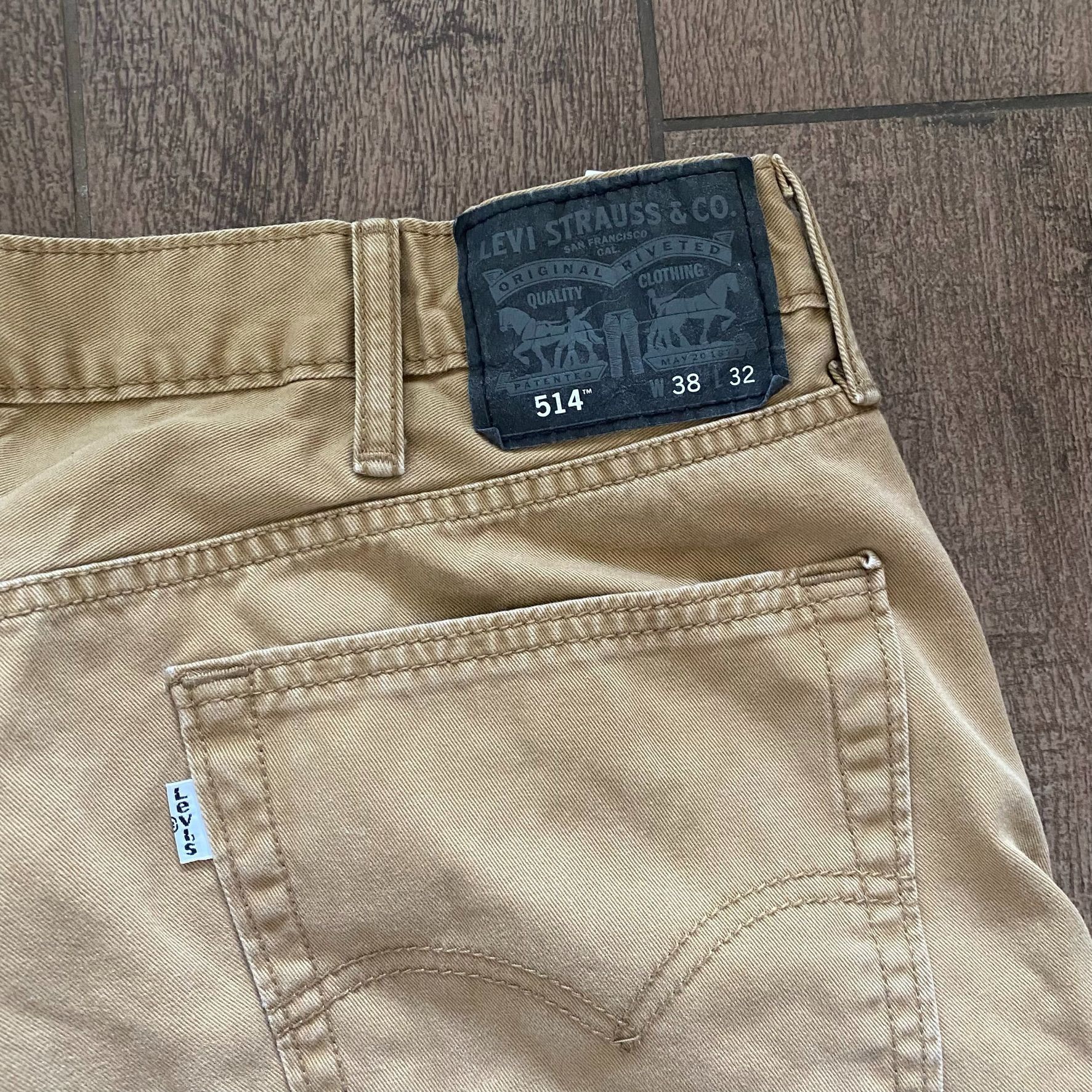 Levi's Levi 514 Chinos Slim Straight Khaki Pants 38x32 Size US 38 / EU 54 - 4 Thumbnail