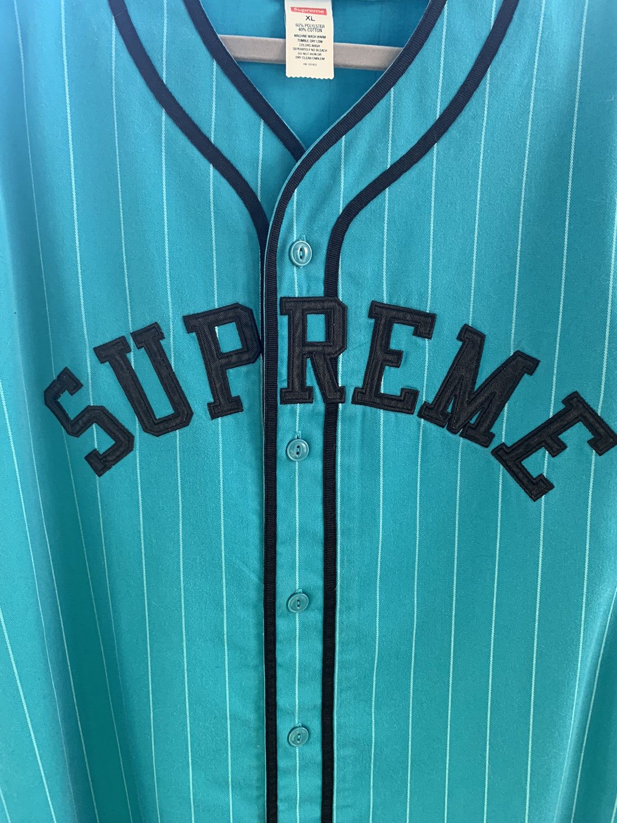 Supreme Supreme Baseball Jersey SS 2012 Teal XL Size US XL / EU 56 / 4 - 2 Thumbnail