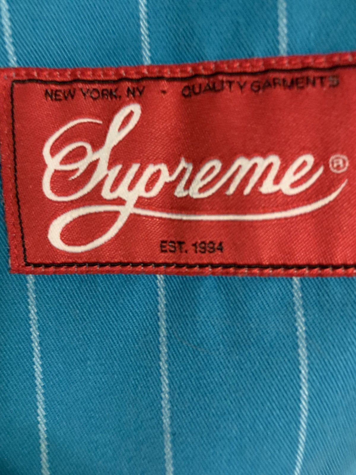 Supreme Supreme Baseball Jersey SS 2012 Teal XL Size US XL / EU 56 / 4 - 9 Thumbnail