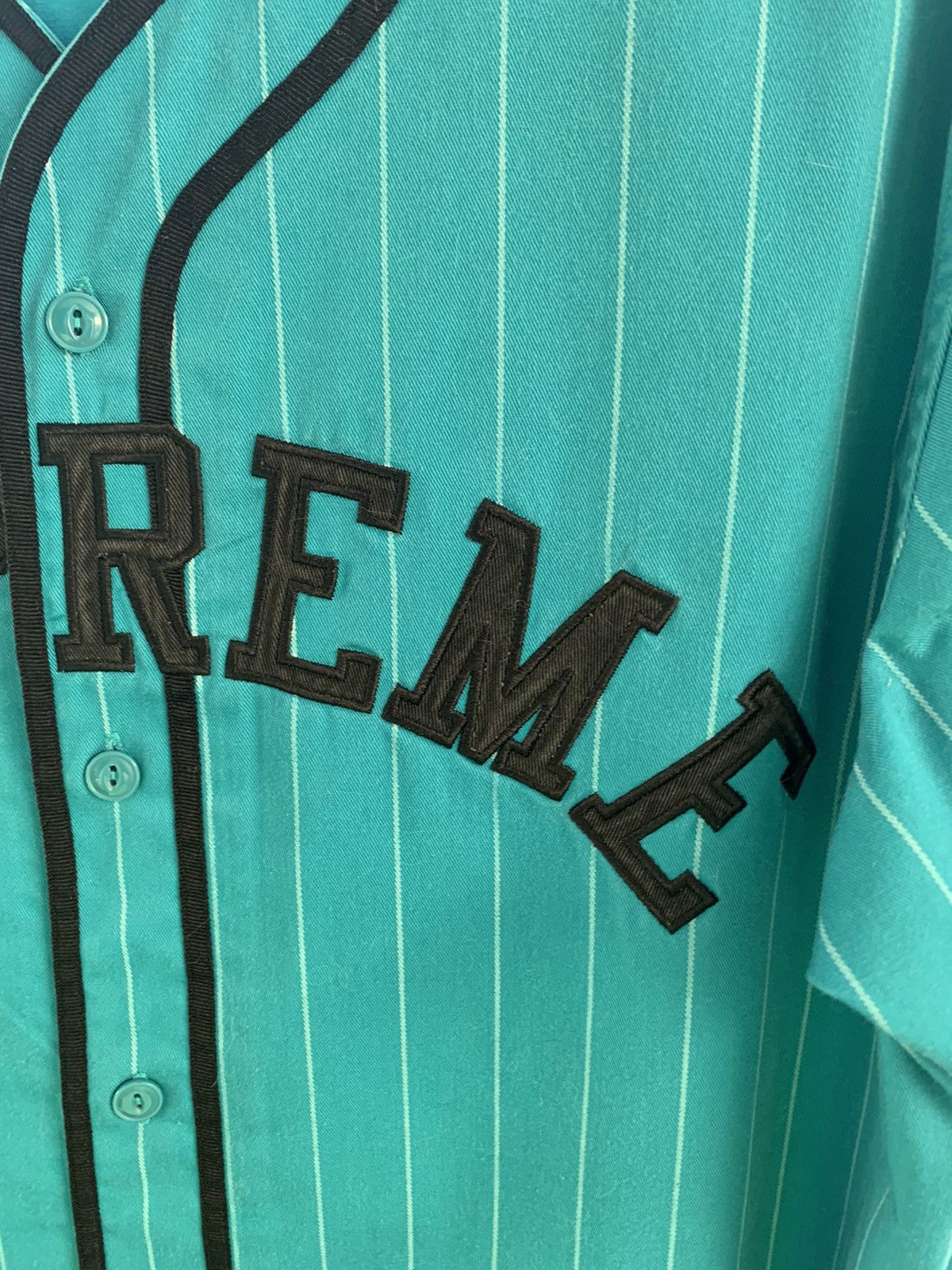 Supreme Supreme Baseball Jersey SS 2012 Teal XL Size US XL / EU 56 / 4 - 8 Thumbnail
