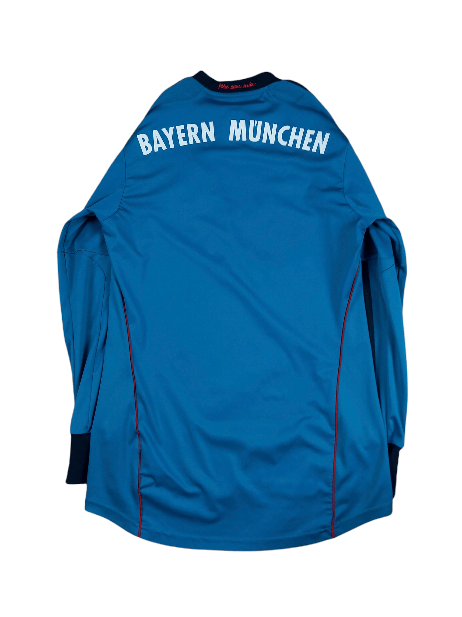 Bayern Munchen No1 Neuer Blue Goalkeeper Long Sleeves Jersey