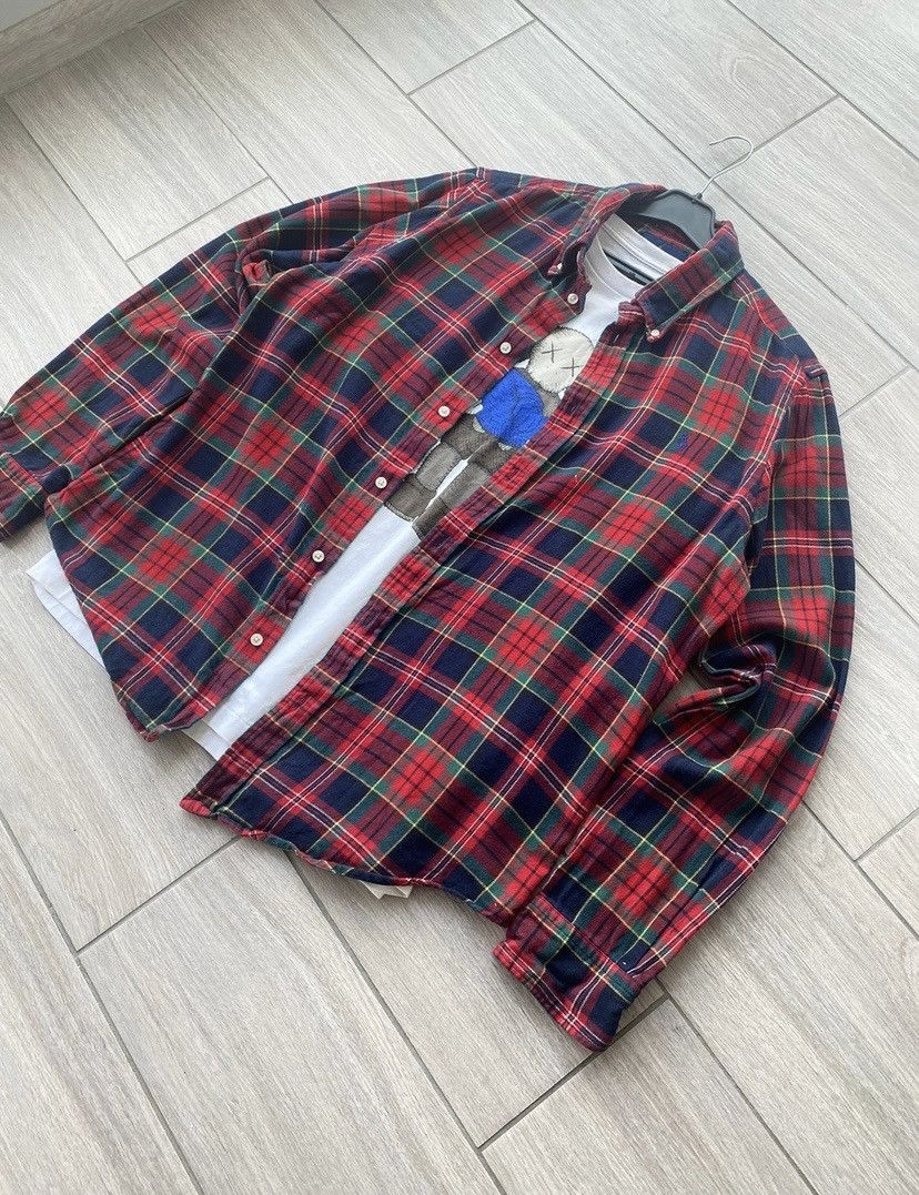 Flannel × Vintage Vintage Flannel Shirt Travis Scott style Plaid Checkered RL Size US XL / EU 56 / 4 - 2 Thumbnail