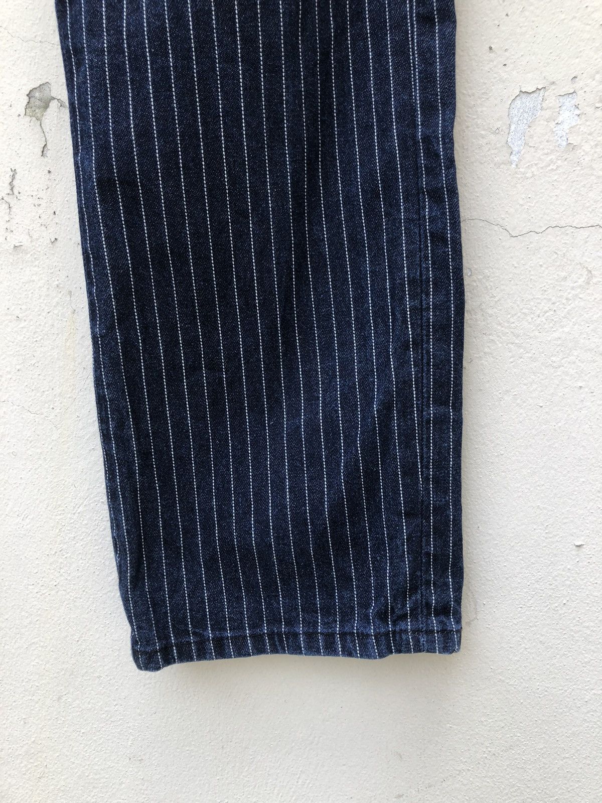 Vintage Navy Produce Japan Indigo Wabash Striped Jeans Size US 30 / EU 46 - 14 Thumbnail