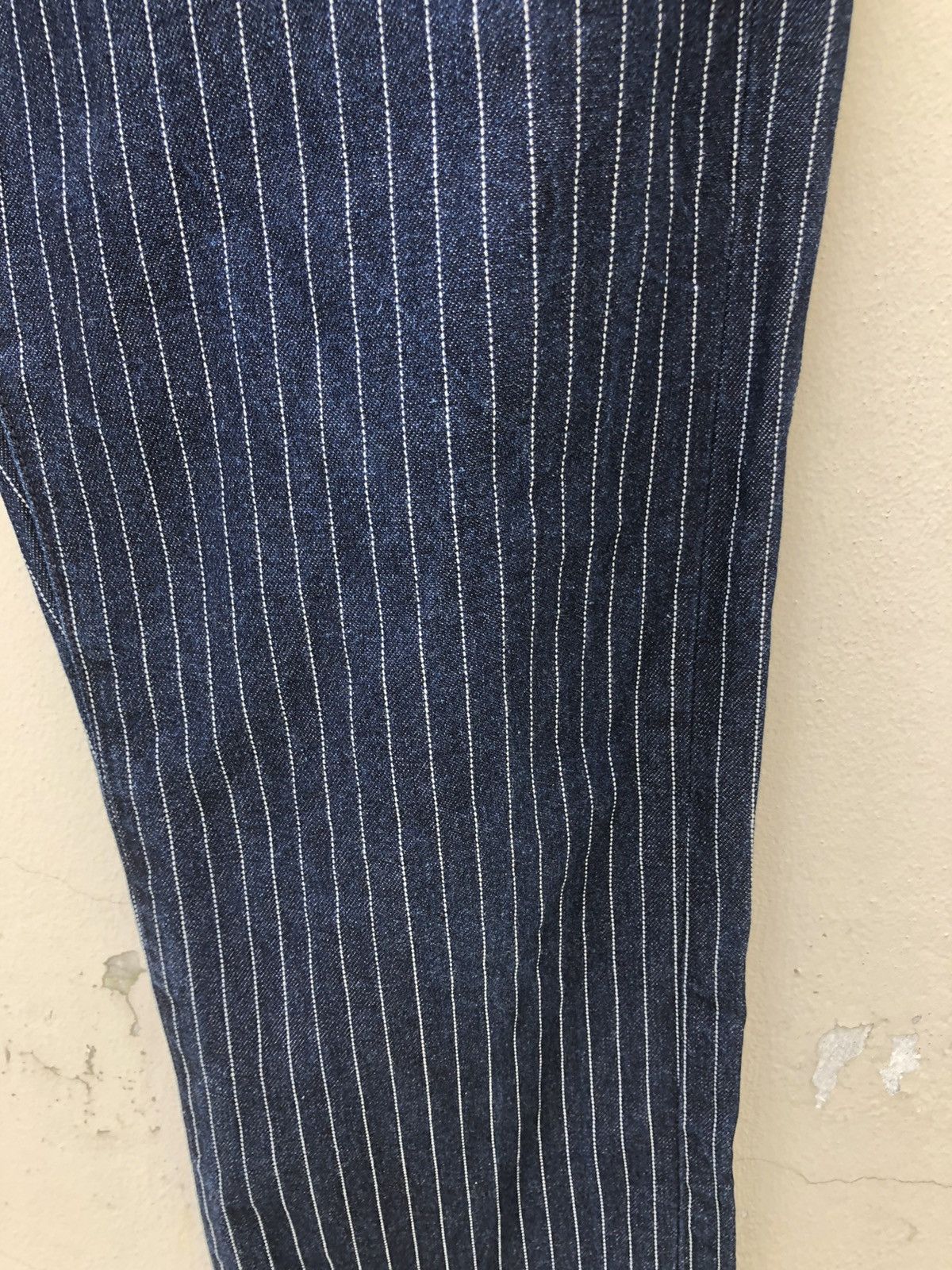 Vintage Navy Produce Japan Indigo Wabash Striped Jeans Size US 30 / EU 46 - 13 Thumbnail