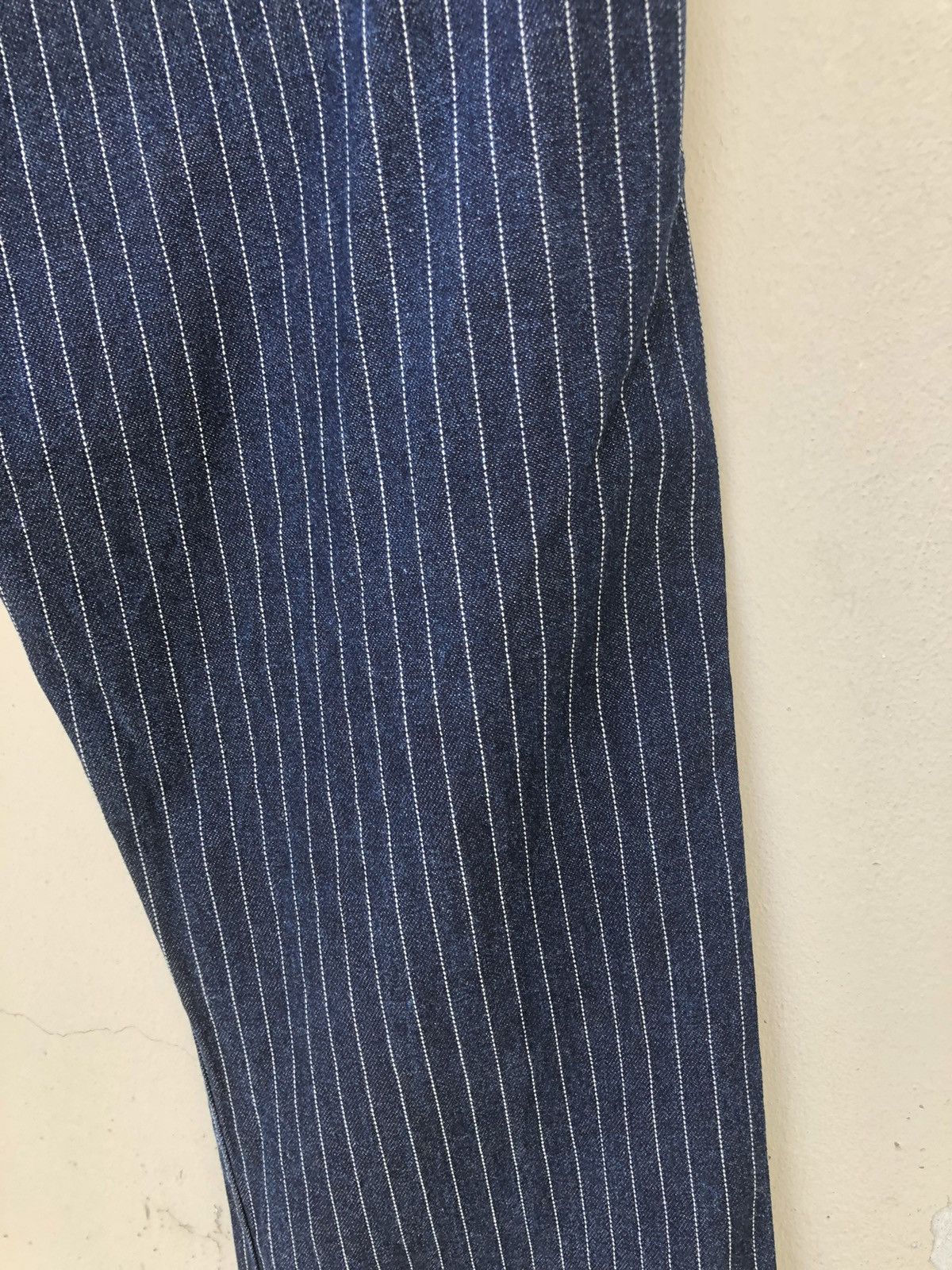 Vintage Navy Produce Japan Indigo Wabash Striped Jeans Size US 30 / EU 46 - 21 Thumbnail