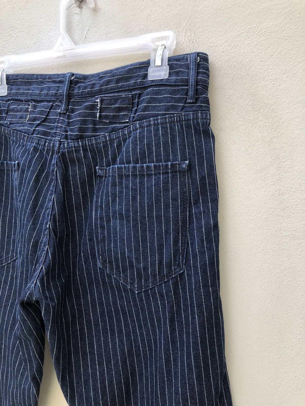 Vintage Navy Produce Japan Indigo Wabash Striped Jeans Size US 30 / EU 46 - 20 Thumbnail