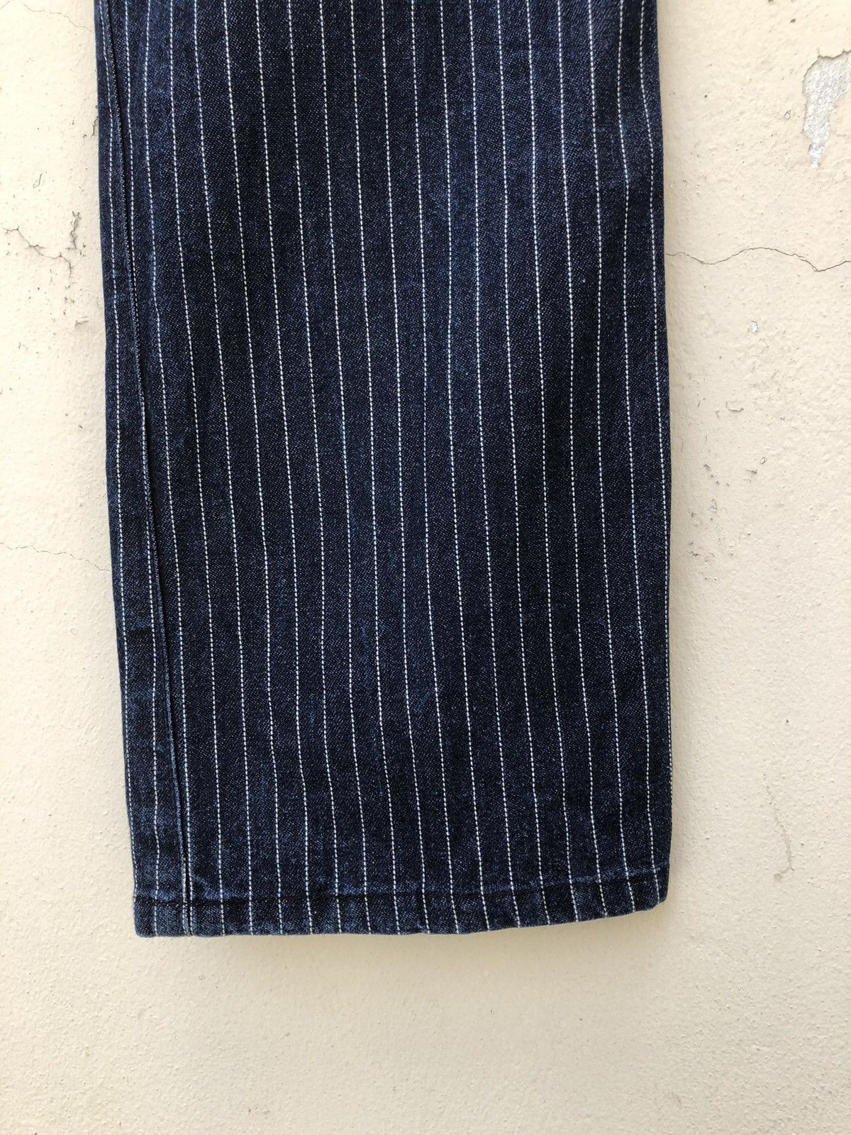 Vintage Navy Produce Japan Indigo Wabash Striped Jeans Size US 30 / EU 46 - 22 Thumbnail